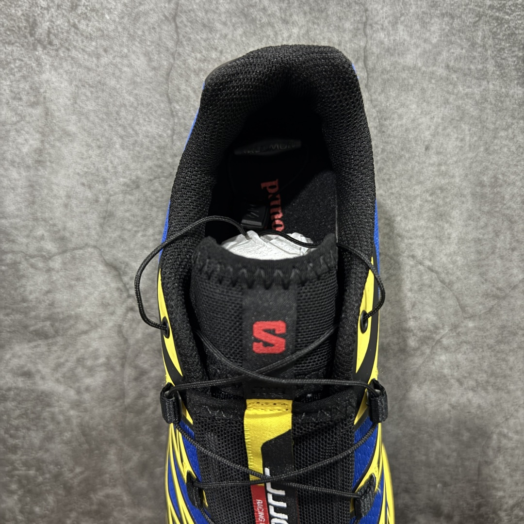 图片[8]-【纯原M版】JJJJound x SALOMON萨洛蒙 XT-6 舒适百搭 耐磨透气支撑 低帮 户外功能鞋 男女同款 蓝黄 491304 顶级原盒配置 外机能登山跑鞋 纯原外贸平台特供订单 耗时半年巨作 全套原纸板楦头开发 原厂特供网布配套加持 确保原汁原味 完美呈现版型 原档数据独家私模五层组合大底 原装Ortholite轻量化鞋垫 中底布带钢印编号 原厂TPU锁扣 进口港宝加持 后跟自然饱满 还原公司包裹性 鞋面以“锯齿”状的包裹系统呈现 在基色底之下加入了各种色点缀 将公司的最新技术和时尚前卫的造型融入耐用的长跑款式中 鞋面由 TPU 薄膜制成 并焊接在高耐磨网眼上 使其既时尚又坚固 由 ACS底盘支撑 可增强稳定性和支撑力 以及由橡胶凸耳 Contragrip外底覆盖的 EVA 缓冲中底 旨在应对崎岖的地形 鞋舌上的彩色Salomon 标签、Quicklace 系统以及鞋头、鞋舌和鞋跟上的附加品牌使细节更加完美 让穿着者可以轻松驾驭户外与通勤下的任何运动生活场景 无缝鞋身户外随意纵横 颜值与脚感兼备 出街通勤 绝对非常吸睛 你值得拥有 尺码：36 36.5 37.5 38 38.5 39 40 40.5 41 42 42.5 43 44 44.5 45-选品中心