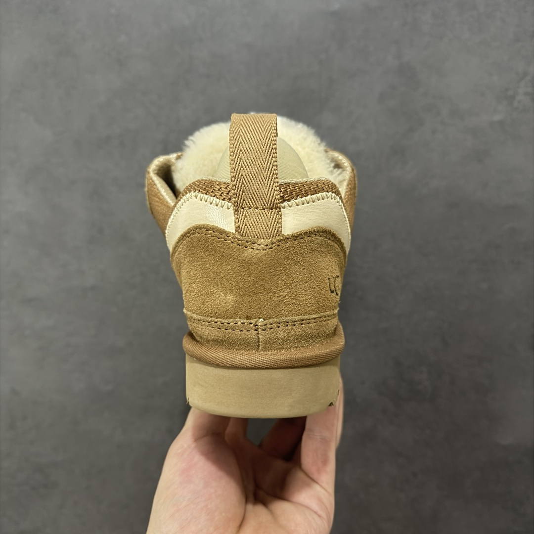 图片[4]-【X1纯原】市面顶级版本25新款UGG梅尔低帮面包鞋雪地靴1144032 广州外贸大厂生产鞋头到鞋垫真羊皮毛一体独立外盒包装芯片带防水工艺区别市面任何版本 独立原版开发大底羊绒鞋垫冬季保暖外出家居都是很适合的选择近年uug推出款式系列局部偏向年轻消费者喜好也走到时尚潮流穿搭的前沿鞋身材质防泼水涂层翻毛皮鞋面17毫米UGGPURE™植入式羊毛内底轻便防滑舒适橡胶外底带有品牌LOGO商标带全套包装 尺码：353637383940-选品中心