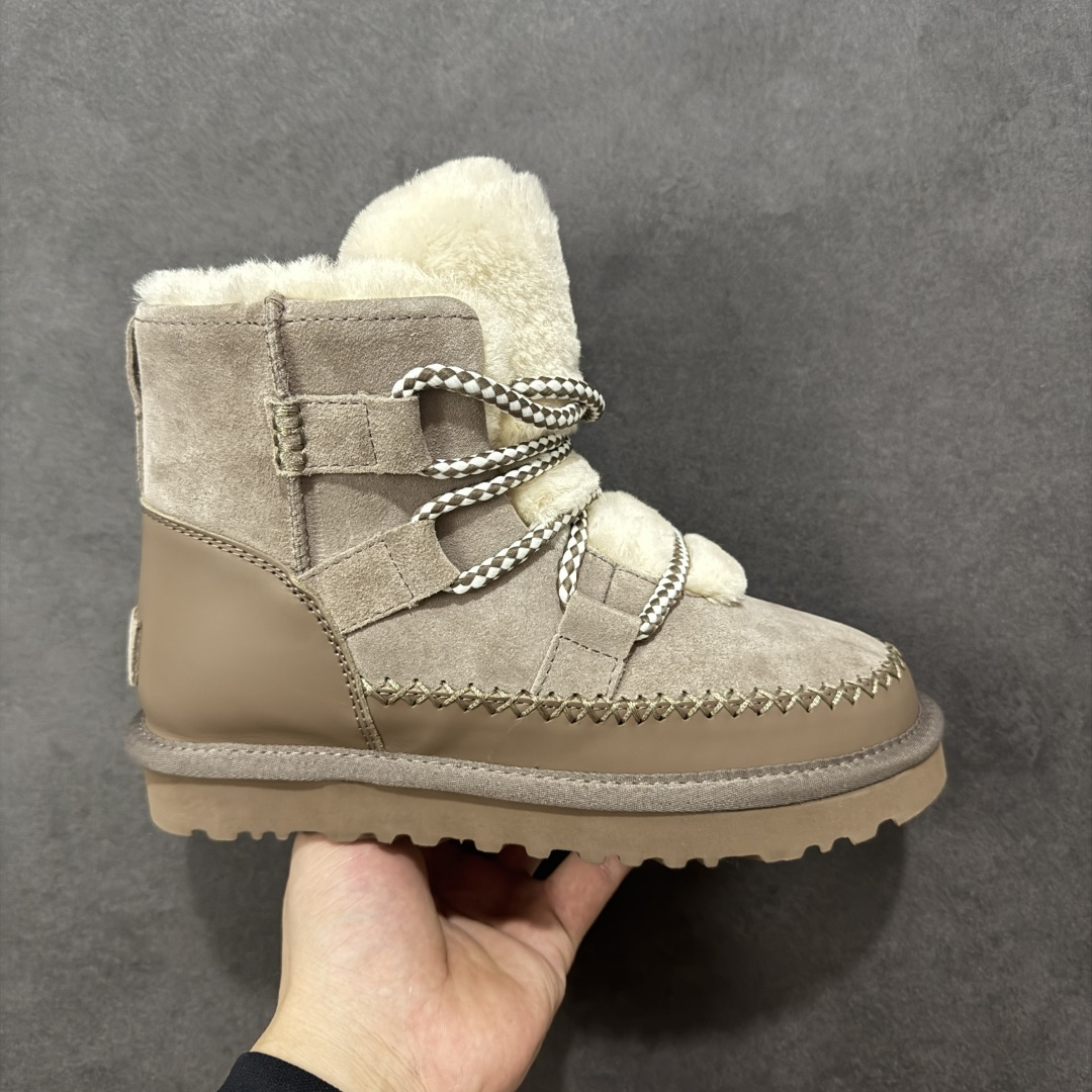 【纯原版】UGG RETROCHICLACE冬季雪地鞋雪地靴工装靴系列 十年品牌制鞋代工厂生产线出品 注重每一处细节 隆丰A级真羊皮毛一体 完全遵循ZP工艺流程打造 货号:1174574 尺码:35-40无半码-选品中心