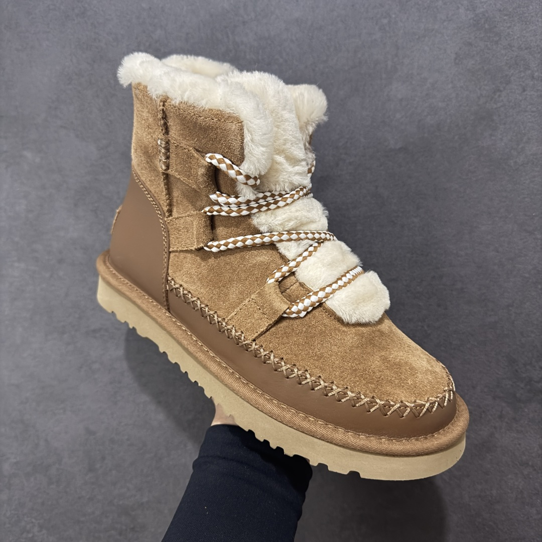 图片[3]-【纯原版】UGG RETROCHICLACE冬季雪地鞋雪地靴工装靴系列 十年品牌制鞋代工厂生产线出品 注重每一处细节 隆丰A级真羊皮毛一体 完全遵循ZP工艺流程打造 货号：1174574 尺码：35-40无半码-选品中心