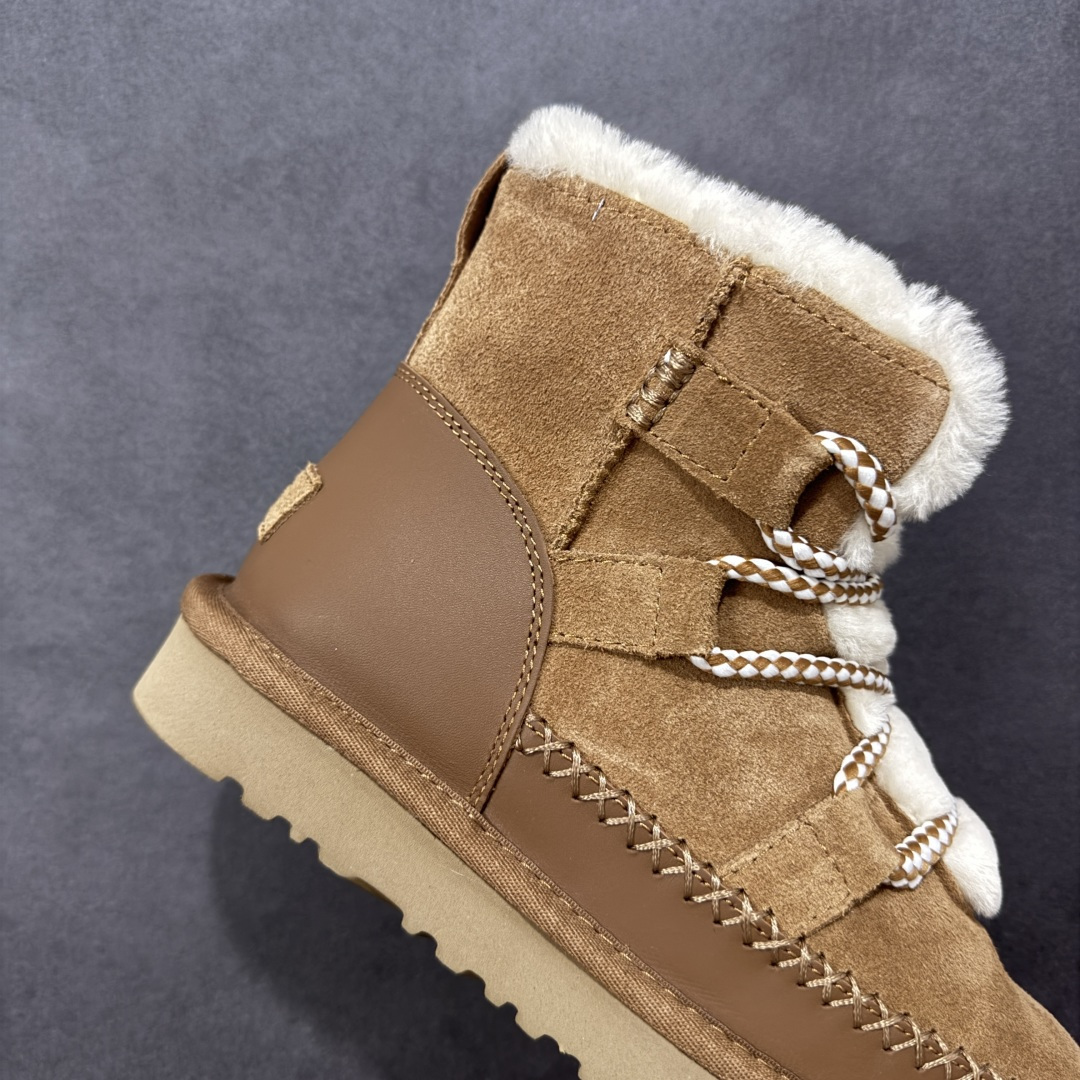 图片[6]-【纯原版】UGG RETROCHICLACE冬季雪地鞋雪地靴工装靴系列 十年品牌制鞋代工厂生产线出品 注重每一处细节 隆丰A级真羊皮毛一体 完全遵循ZP工艺流程打造 货号：1174574 尺码：35-40无半码-选品中心