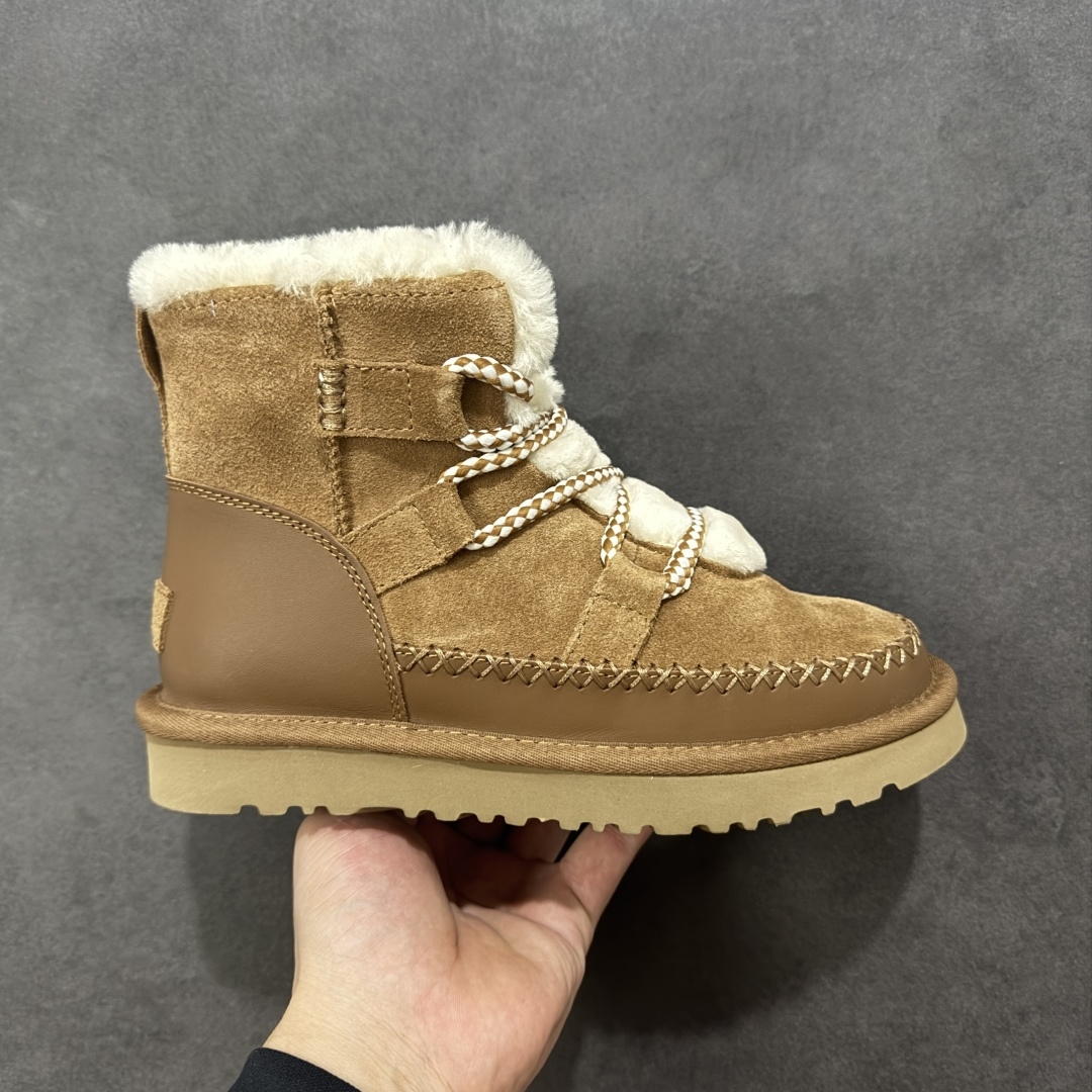 【纯原版】UGG RETROCHICLACE冬季雪地鞋雪地靴工装靴系列 十年品牌制鞋代工厂生产线出品 注重每一处细节 隆丰A级真羊皮毛一体 完全遵循ZP工艺流程打造 货号:1174574 尺码:35-40无半码-选品中心