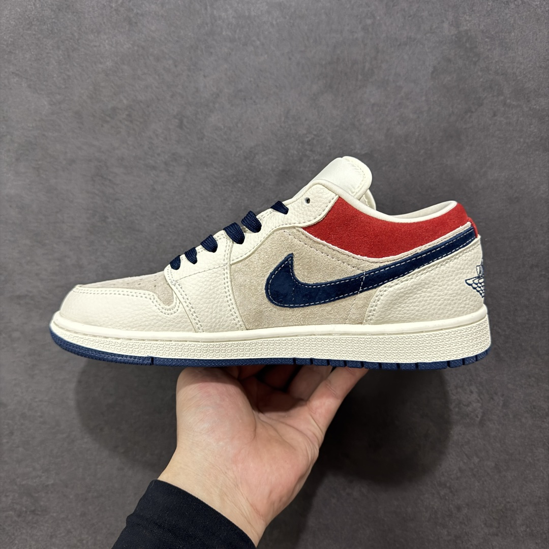 图片[2]-【定制版】高端定制Air Jordan 1 Low AJ1 乔1 “路易威登联名—米白红蓝猪八”高端定制 低帮复古篮球鞋 #定制鞋盒 大厂纯原品质出货 超高清洁度 皮料切割干净无任何毛边 细节完美 货号：LD8888-009 尺码：36 36.5 37.5 38 38.5 39 40 40.5 41 42 42.5 43 44 44.5 45 编码：HXSB330340-选品中心