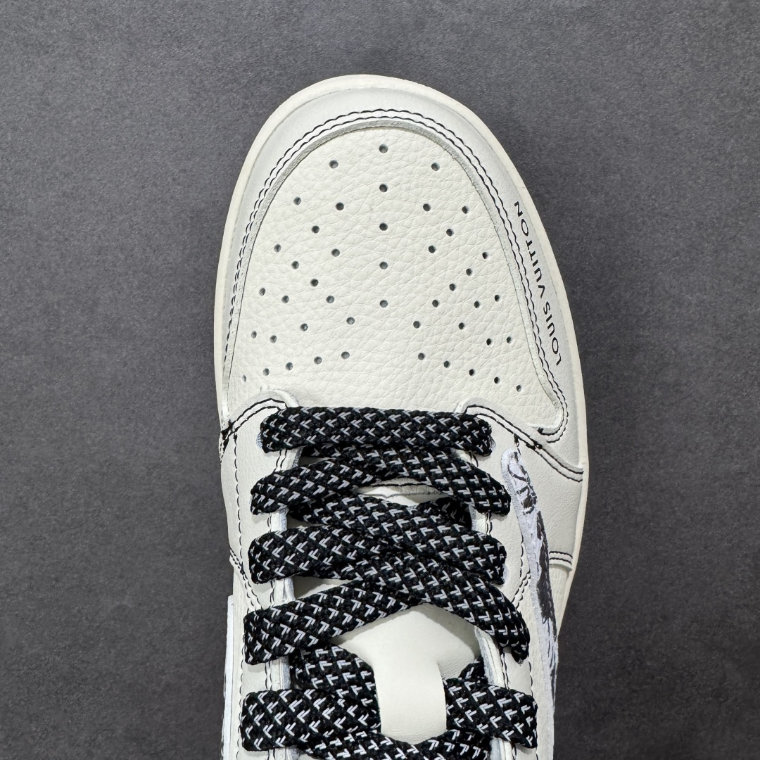 图片[8]-【定制版】#Louis Vuitton x Air Jordan 1 Low 定制配色 Lv联名 乔1 AJ1经典低帮休闲百搭板鞋   公司级版本 定制鞋盒 大厂流水生产 超高清洁度 皮料切割干净无任何毛边 细节完美 橡胶大底 耐磨防滑 舒适上脚 货号：XS7089-616  尺码：36 36.5 37.5 38 38.5 39 40 40.5 41 42 42.5 43 44 44.5 45 编码：HXSB330340-选品中心