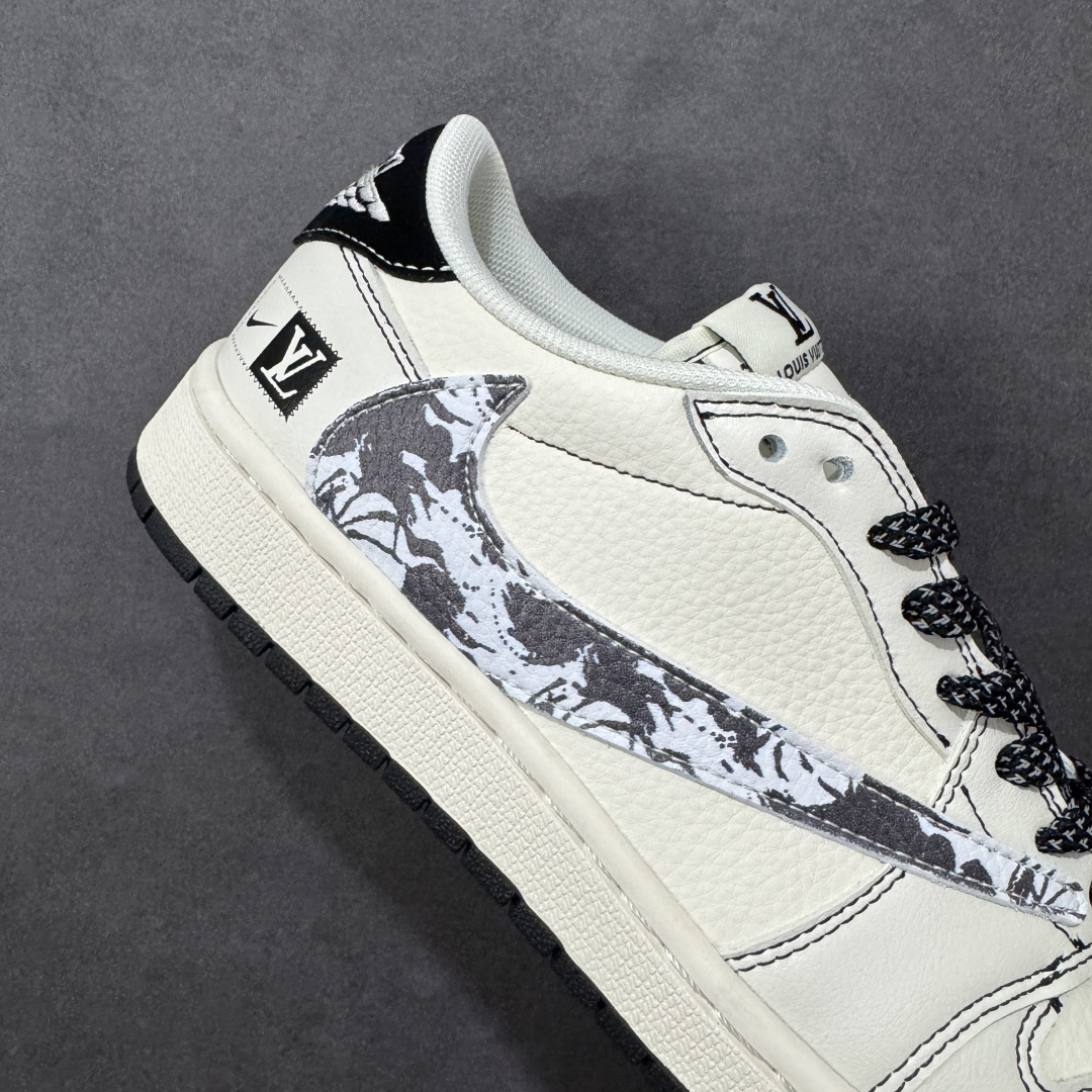 图片[6]-【定制版】#Louis Vuitton x Air Jordan 1 Low 定制配色 Lv联名 乔1 AJ1经典低帮休闲百搭板鞋   公司级版本 定制鞋盒 大厂流水生产 超高清洁度 皮料切割干净无任何毛边 细节完美 橡胶大底 耐磨防滑 舒适上脚 货号：XS7089-616  尺码：36 36.5 37.5 38 38.5 39 40 40.5 41 42 42.5 43 44 44.5 45 编码：HXSB330340-选品中心