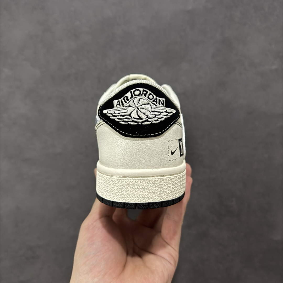 图片[4]-【定制版】#Louis Vuitton x Air Jordan 1 Low 定制配色 Lv联名 乔1 AJ1经典低帮休闲百搭板鞋   公司级版本 定制鞋盒 大厂流水生产 超高清洁度 皮料切割干净无任何毛边 细节完美 橡胶大底 耐磨防滑 舒适上脚 货号：XS7089-616  尺码：36 36.5 37.5 38 38.5 39 40 40.5 41 42 42.5 43 44 44.5 45 编码：HXSB330340-选品中心
