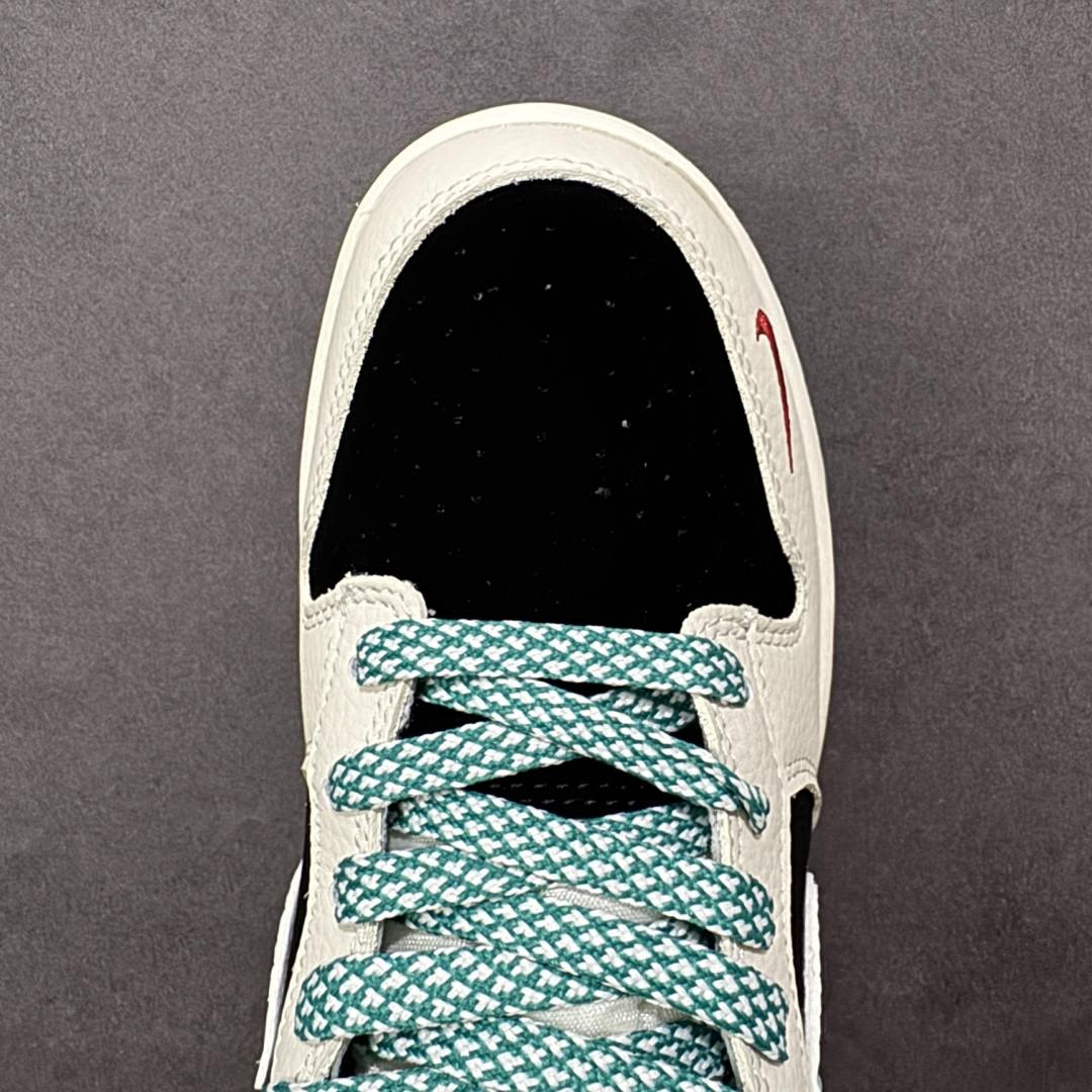 图片[8]-【定制版】Nike SB Dunk Low “Supreme联名——米黑绿三勾” 高端定制 低帮休闲板鞋 定制鞋盒 大厂纯原品质出货 超高清洁度 皮料切割干净无任何毛边 细节完美 货号：SJ8888-004 尺码：36 36.5 37.5 38 38.5 39 40 40.5 41 42 42.5 43 44 44.5 45 编码：HXSB330340-选品中心