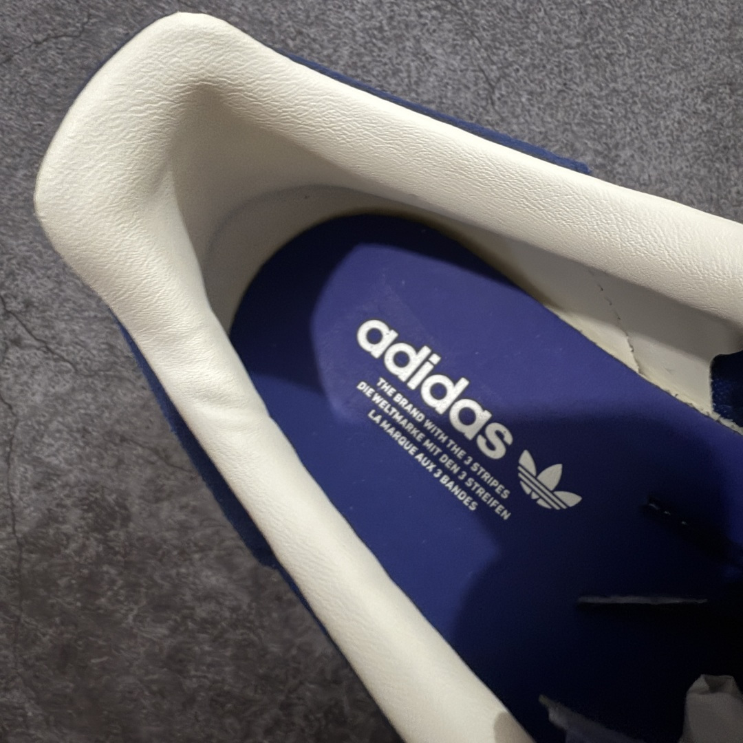 图片[7]-【XC2.0版本】Adidas Originals Gazelle Indoor 防滑低帮T头德训鞋 GZ复古系列 蓝白 JS1410 全新升级批次 正确原厂材料 非普通版本 市场顶级版本完美还原zp细节，注意区别市场任何版本，完全不是一路货色‼️ 全鞋原材料打造，无任何色差，正确鞋型，后跟港宝材料定型，正确微透生胶大底，反口内里头层细腻小牛皮，纸板中底 鞋垫背胶，侧面正确烫金压印字母，所有细节完美还原‼️ 尺码：35.5 36 36.5 37 38 38.5 39 40 40.5 41 42 42.5 43 44 44.5 45-选品中心