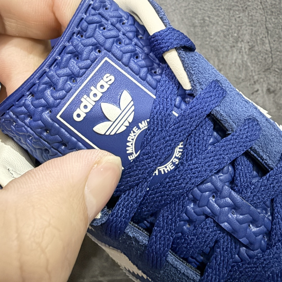 图片[5]-【XC2.0版本】Adidas Originals Gazelle Indoor 防滑低帮T头德训鞋 GZ复古系列 蓝白 JS1410 全新升级批次 正确原厂材料 非普通版本 市场顶级版本完美还原zp细节，注意区别市场任何版本，完全不是一路货色‼️ 全鞋原材料打造，无任何色差，正确鞋型，后跟港宝材料定型，正确微透生胶大底，反口内里头层细腻小牛皮，纸板中底 鞋垫背胶，侧面正确烫金压印字母，所有细节完美还原‼️ 尺码：35.5 36 36.5 37 38 38.5 39 40 40.5 41 42 42.5 43 44 44.5 45-选品中心