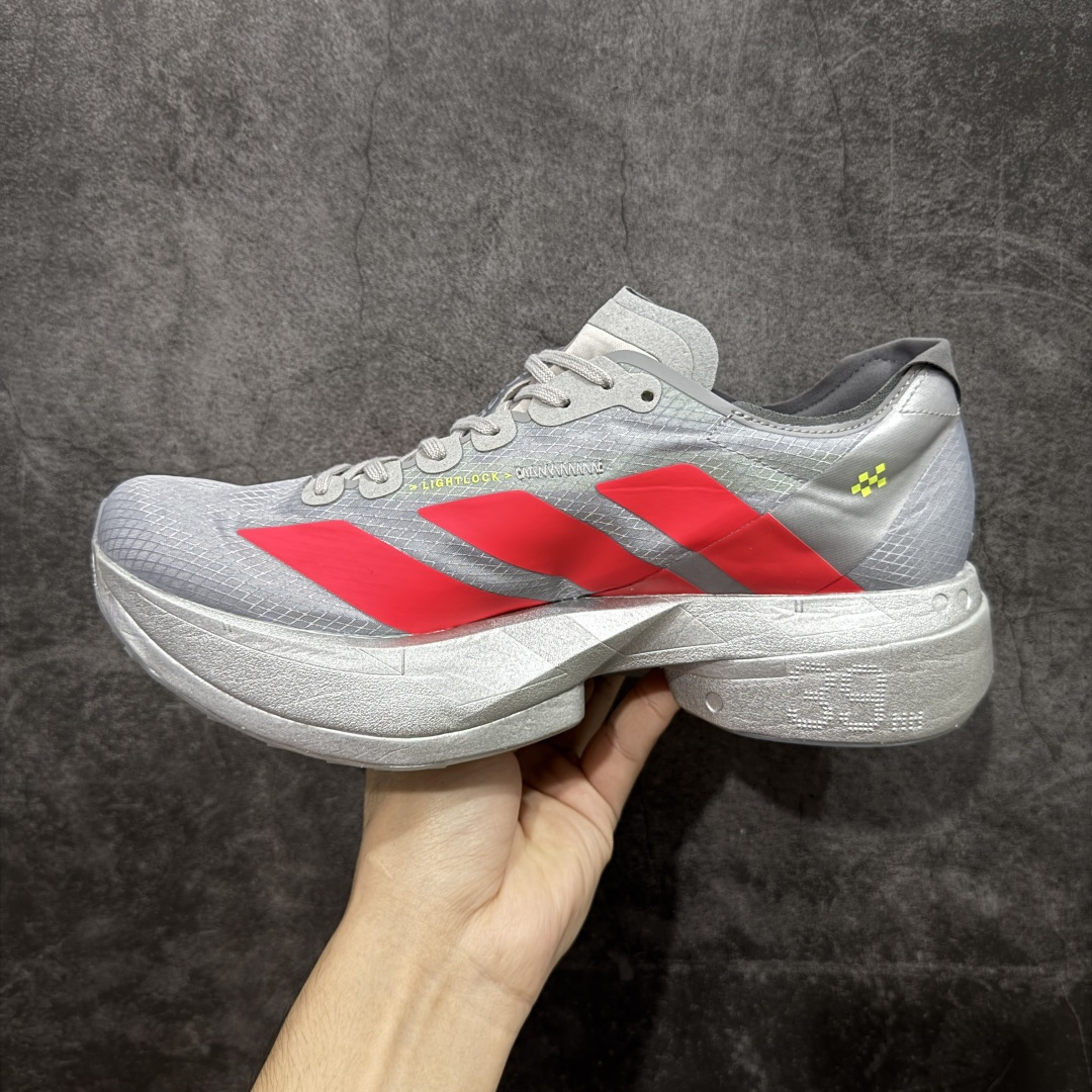 图片[2]-【NO.1纯原】Adidas Adizero Adios Pro 4 M竞训跑步鞋 银红色 JR6372 市场独一档品质 区别所有版本 原鞋购入开发数月 原材料 原档案打造 细节版型一比一 独立双层组合底私模. 搭配ENERGYRODS 2.0真碳柱，每一步都动力满满 鞋面用的是Lightlock技术，轻透又贴合，就像给脚定制的一样。 中底是全掌Lightstrike Pro泡棉，软弹感超绝 真正一比一还原真实脚感💪🏻 尺码：36 36.5 37 38 38.5 39 40 40.5 41 42 42.5 43 44 44.5 45 46-选品中心