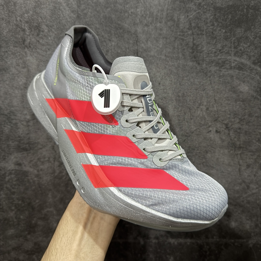 图片[3]-【NO.1纯原】Adidas Adizero Adios Pro 4 M竞训跑步鞋 银红色 JR6372 市场独一档品质 区别所有版本 原鞋购入开发数月 原材料 原档案打造 细节版型一比一 独立双层组合底私模. 搭配ENERGYRODS 2.0真碳柱，每一步都动力满满 鞋面用的是Lightlock技术，轻透又贴合，就像给脚定制的一样。 中底是全掌Lightstrike Pro泡棉，软弹感超绝 真正一比一还原真实脚感💪🏻 尺码：36 36.5 37 38 38.5 39 40 40.5 41 42 42.5 43 44 44.5 45 46-选品中心