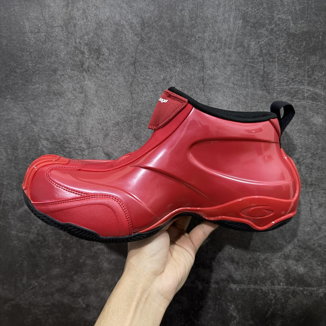 图片[2]-【XA版本】Balenciaga巴黎世家 basketball Sneaker 篮球鞋 圆头拉链 中帮 生活休闲鞋 红色 原鞋购入 全新开发出品 细节多次较对 原材料制作 酷炫鞋型 类似于喷泡风格 上脚百搭 尺码：36-46-选品中心