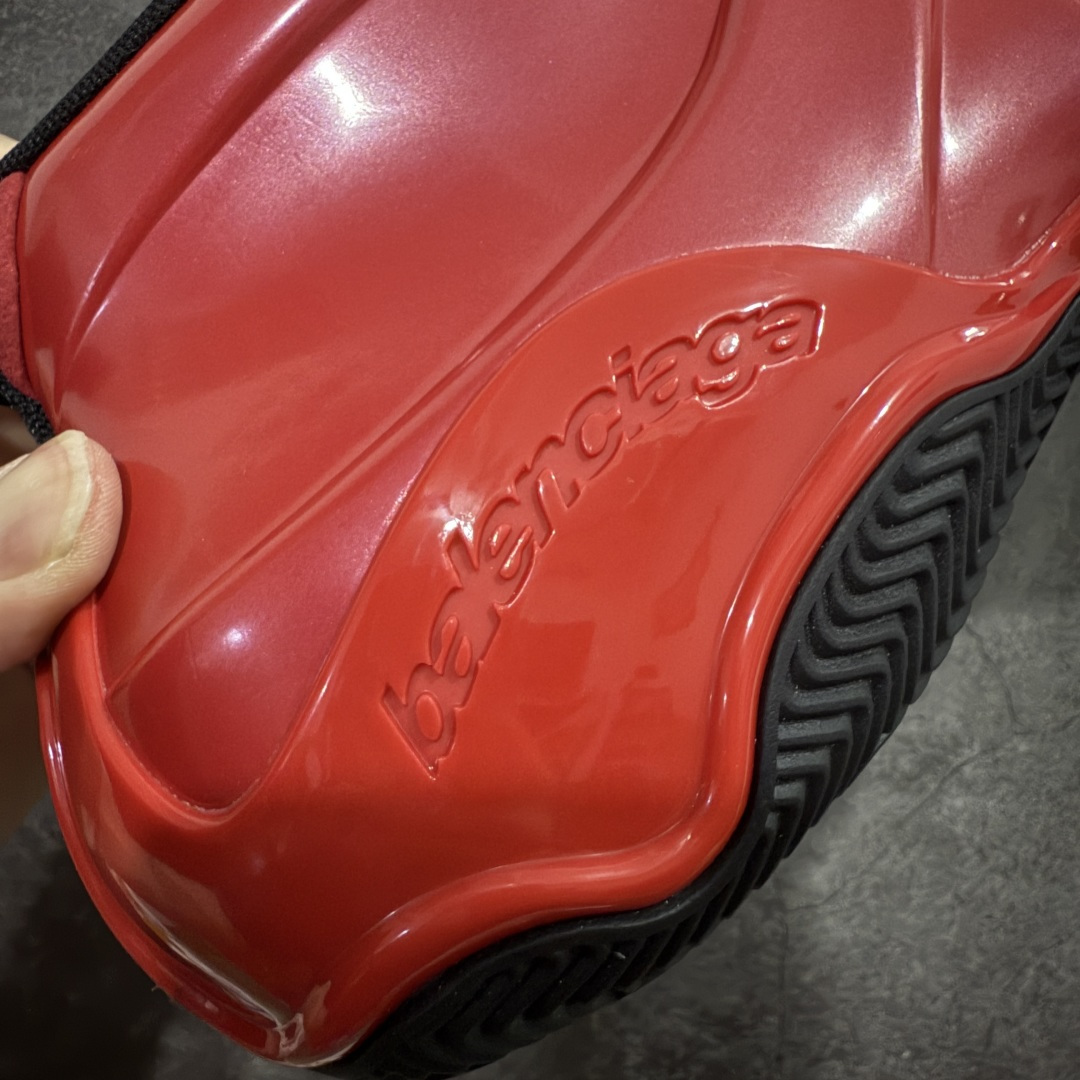 图片[3]-【XA版本】Balenciaga巴黎世家 basketball Sneaker 篮球鞋 圆头拉链 中帮 生活休闲鞋 红色 原鞋购入 全新开发出品 细节多次较对 原材料制作 酷炫鞋型 类似于喷泡风格 上脚百搭 尺码：36-46-选品中心