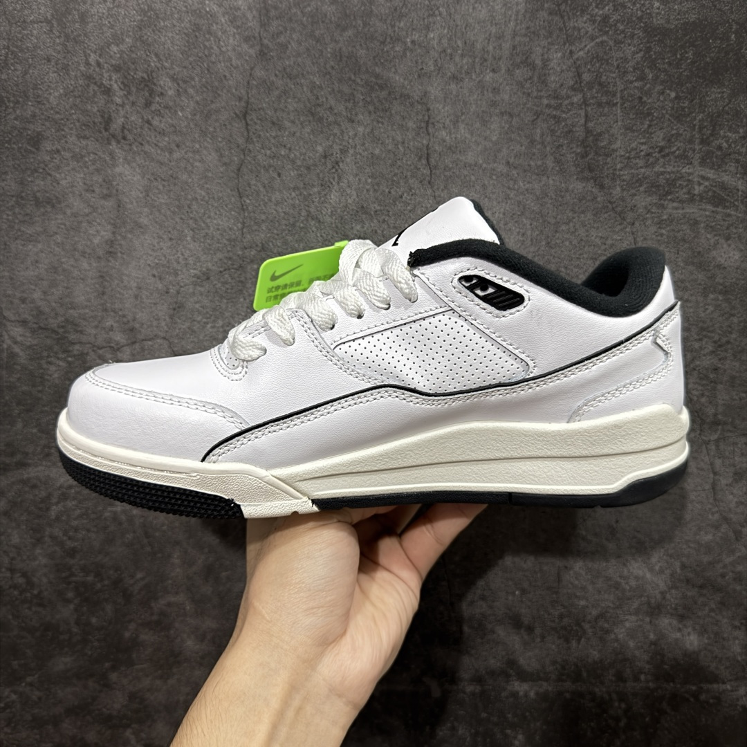 图片[2]-【神版】Air Jordan 4 Retro Flight Court 低帮 黑粉 AJ4 乔丹4代 aj4 乔4 低邦 乔丹篮球鞋系列 目前此系列市场最优版本 头层带半码 区别市场通货 鞋款整体以黑色翻毛皮打造，搭配侧身黑色麂皮框架，鞋舌及后跟Jumpman Logo分别采用黑色、灰色刺绣点缀，后跟侧身Flighth字样也辅以灰色刺绣呈现，秉承轻量化的速度型篮球鞋设计思想完成设计，降低重量的同时提升舒适度，中底延续前作使用了分离式后掌可视化Air Soleb气垫。鞋带孔和后跟鞋提以籃网为造型灵感，将篮球运动巧妙融入到鞋款的设计之中，使鞋身整体富有流动性、节奏感和优雅气质。 货号：HF3255-100 尺码：36 36.5 37.5 38 38.5 39 40 40.5 41 42 42.5 43 44 44.5 45-选品中心