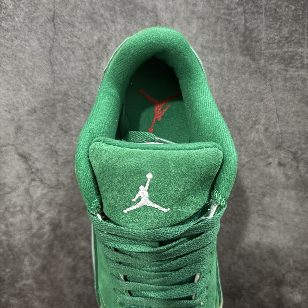 图片[8]-【神版】Air Jordan 4 Retro Flight Court 低帮 黑粉 AJ4 乔丹4代 aj4 乔4 低邦 乔丹篮球鞋系列 目前此系列市场最优版本 头层带半码 区别市场通货 鞋款整体以黑色翻毛皮打造，搭配侧身黑色麂皮框架，鞋舌及后跟Jumpman Logo分别采用黑色、灰色刺绣点缀，后跟侧身Flighth字样也辅以灰色刺绣呈现，秉承轻量化的速度型篮球鞋设计思想完成设计，降低重量的同时提升舒适度，中底延续前作使用了分离式后掌可视化Air Soleb气垫。鞋带孔和后跟鞋提以籃网为造型灵感，将篮球运动巧妙融入到鞋款的设计之中，使鞋身整体富有流动性、节奏感和优雅气质。 货号：HF3255-300 尺码：36 36.5 37.5 38 38.5 39 40 40.5 41 42 42.5 43 44 44.5 45-选品中心