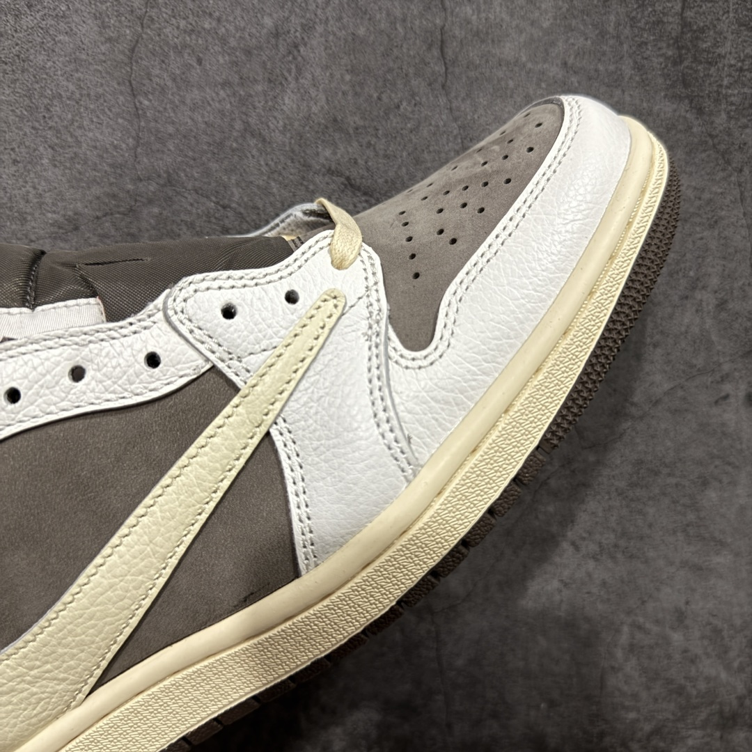 图片[6]-【XE纯原】Travis Scott x Air Jordan AJ1 Low OG SP TS联名 倒钩低帮 DM7866-162 全新版本出货 同价位无对手 纯原大厂出品 实打实原材头层皮料 高端外贸零售专供品质 版型细节完美 原鞋原楦头纸板开发 原厂防尘纸 极致一眼正品既视感 尺码：36-48码 真实半码-选品中心