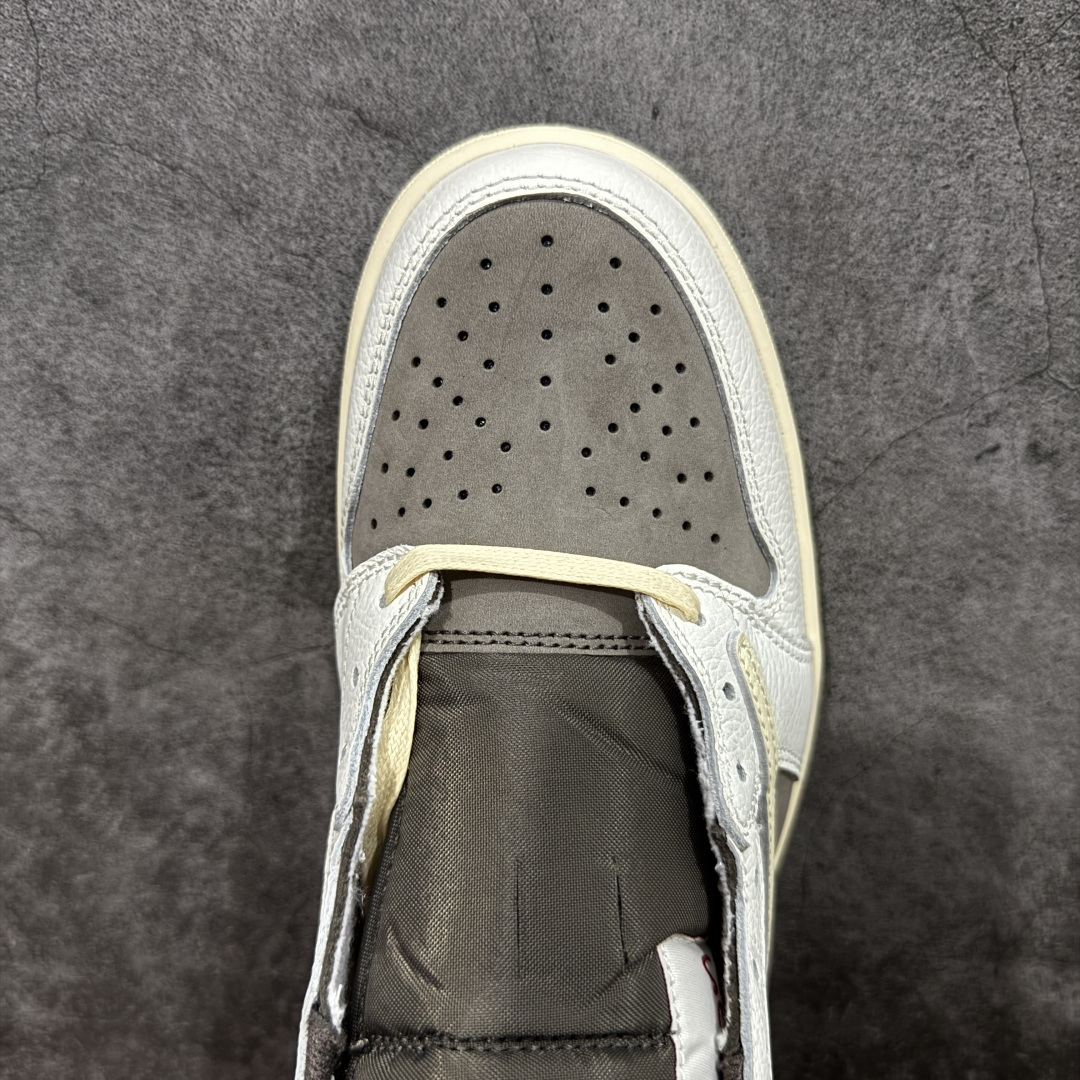 图片[5]-【XE纯原】Travis Scott x Air Jordan AJ1 Low OG SP TS联名 倒钩低帮 DM7866-162 全新版本出货 同价位无对手 纯原大厂出品 实打实原材头层皮料 高端外贸零售专供品质 版型细节完美 原鞋原楦头纸板开发 原厂防尘纸 极致一眼正品既视感 尺码：36-48码 真实半码-选品中心