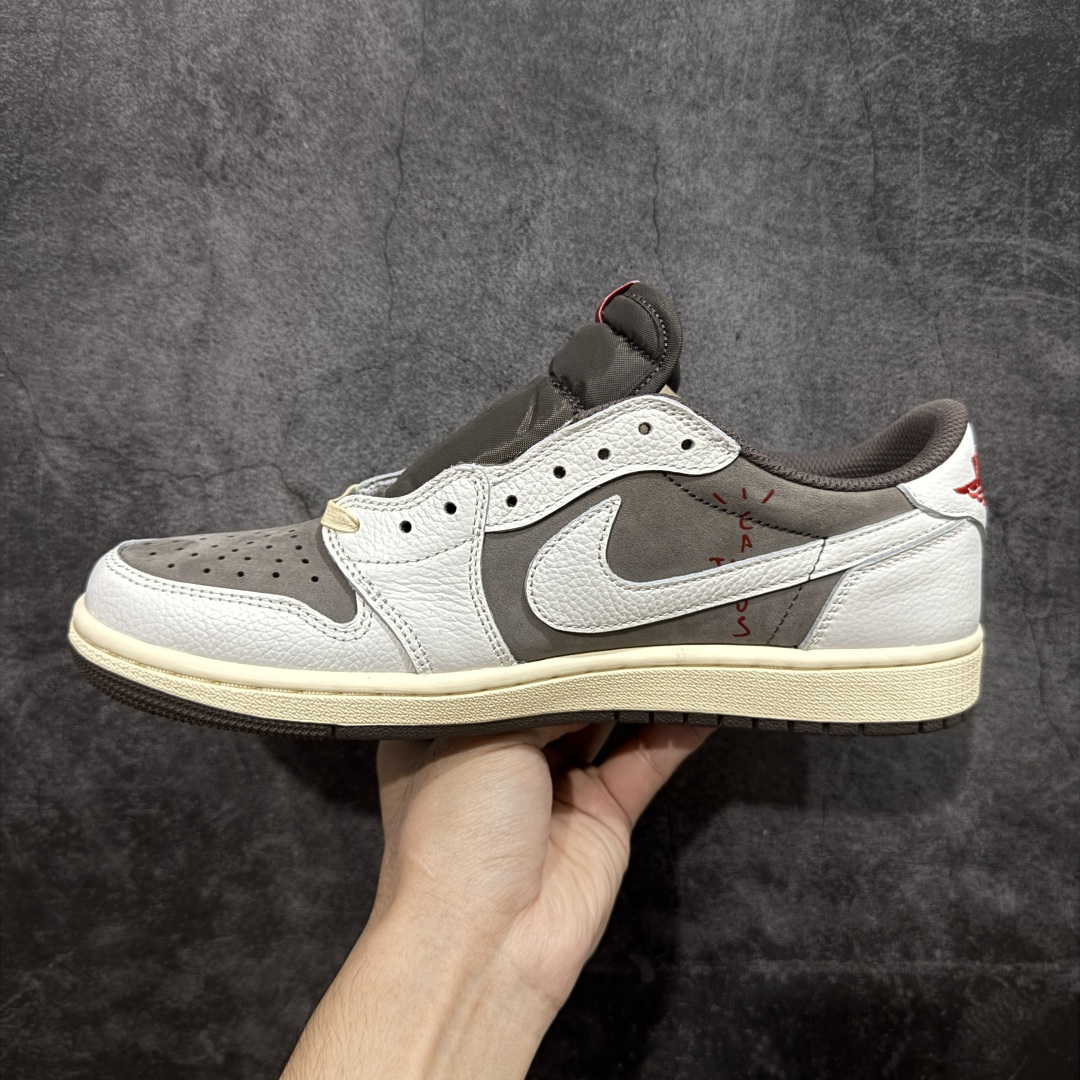 图片[2]-【XE纯原】Travis Scott x Air Jordan AJ1 Low OG SP TS联名 倒钩低帮 DM7866-162 全新版本出货 同价位无对手 纯原大厂出品 实打实原材头层皮料 高端外贸零售专供品质 版型细节完美 原鞋原楦头纸板开发 原厂防尘纸 极致一眼正品既视感 尺码：36-48码 真实半码-选品中心