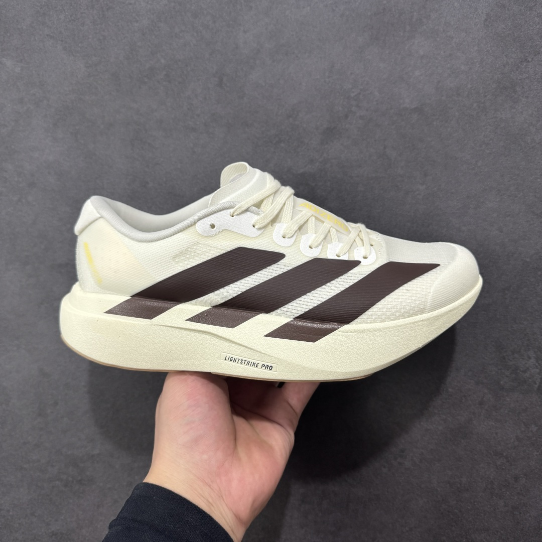 【公司级】Ad Adizero Evo SL 轻盈跑鞋 耐磨减震专业跑步鞋 冲向目标，一路向前，不断挑战和突破自我 无论是平时训练还是马拉松，让这款adidas跑步鞋伴你畅快开跑 兼具舒适性和结构感，搭载Lightstrike科技，为步伐注入活力 货号：KK1348 尺码：36 36.5 37 38 38.5 39 40 40.5 41 42 42.5 43 44 44.5 45 编码：FSB210220-选品中心