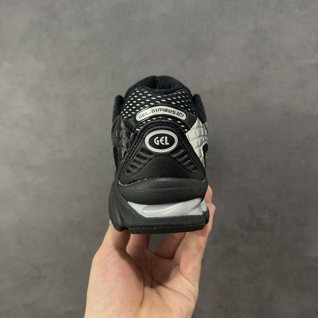 图片[4]-【公司级】Asics Gel-Nimbus 10.1 黑银 亚瑟士复古先锋潮流拼接休闲跑步鞋 #原装纳米纤维复合材料#轻减55%克重 #全新FF Blast Plus科技中底#GEL硅胶缓震#EVA钢印中底 #工程弹力针织鞋面#舒适、透气、支撑性#外置后跟稳定片 货号：1203A929-001 尺码：36-46.5 编码：AMB240250-选品中心