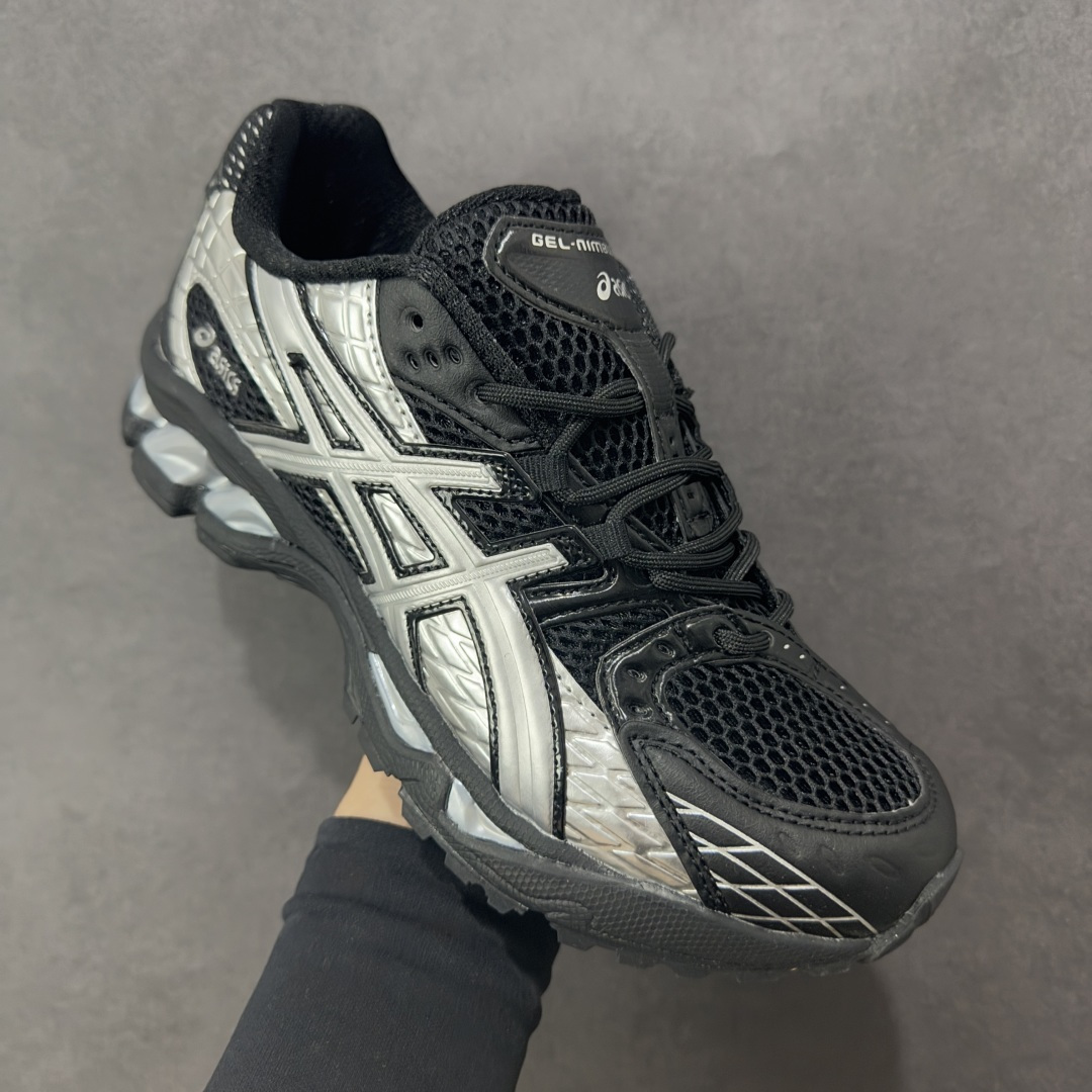 图片[3]-【公司级】Asics Gel-Nimbus 10.1 黑银 亚瑟士复古先锋潮流拼接休闲跑步鞋 #原装纳米纤维复合材料#轻减55%克重 #全新FF Blast Plus科技中底#GEL硅胶缓震#EVA钢印中底 #工程弹力针织鞋面#舒适、透气、支撑性#外置后跟稳定片 货号：1203A929-001 尺码：36-46.5 编码：AMB240250-选品中心