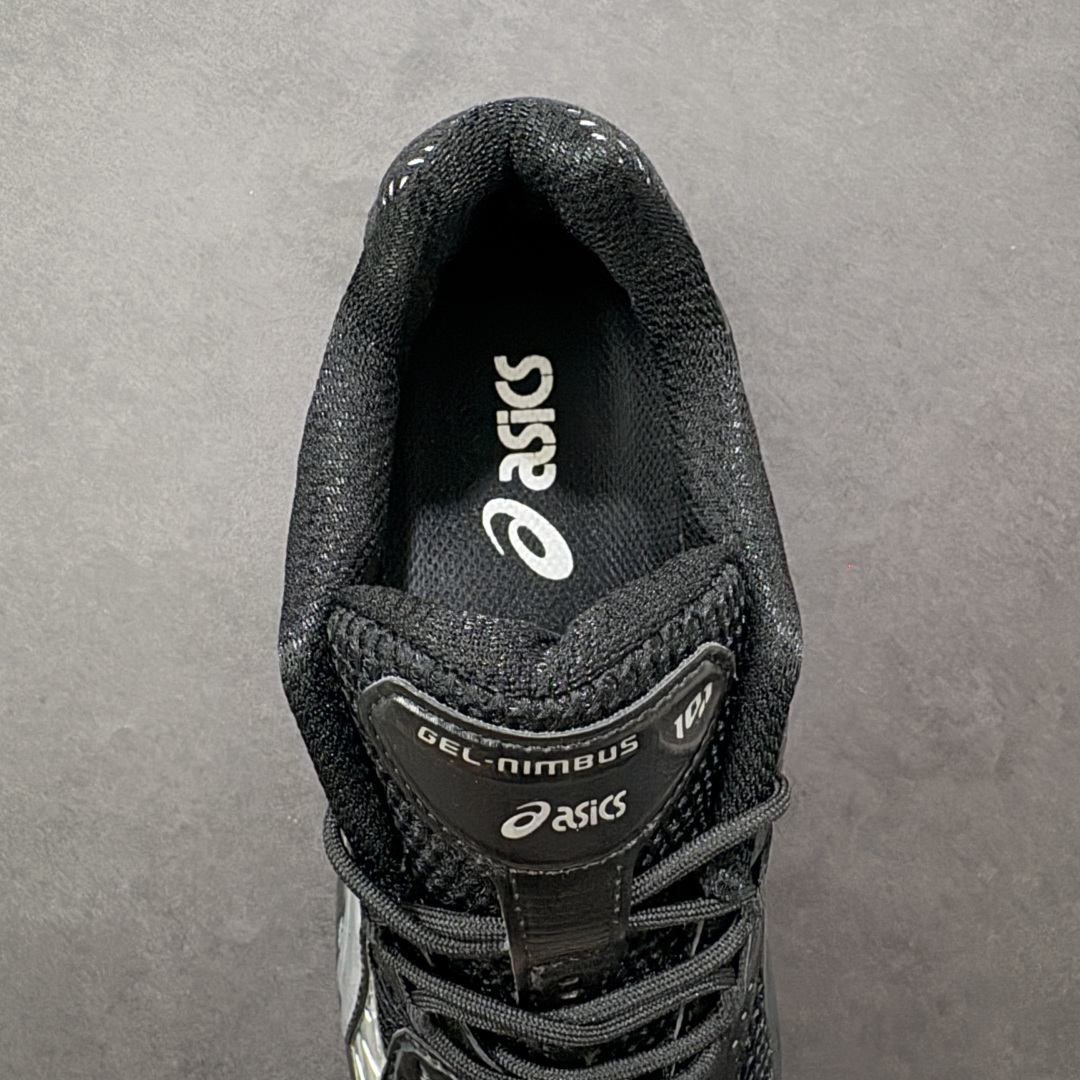 图片[7]-【公司级】Asics Gel-Nimbus 10.1 黑银 亚瑟士复古先锋潮流拼接休闲跑步鞋 #原装纳米纤维复合材料#轻减55%克重 #全新FF Blast Plus科技中底#GEL硅胶缓震#EVA钢印中底 #工程弹力针织鞋面#舒适、透气、支撑性#外置后跟稳定片 货号：1203A929-001 尺码：36-46.5 编码：AMB240250-选品中心