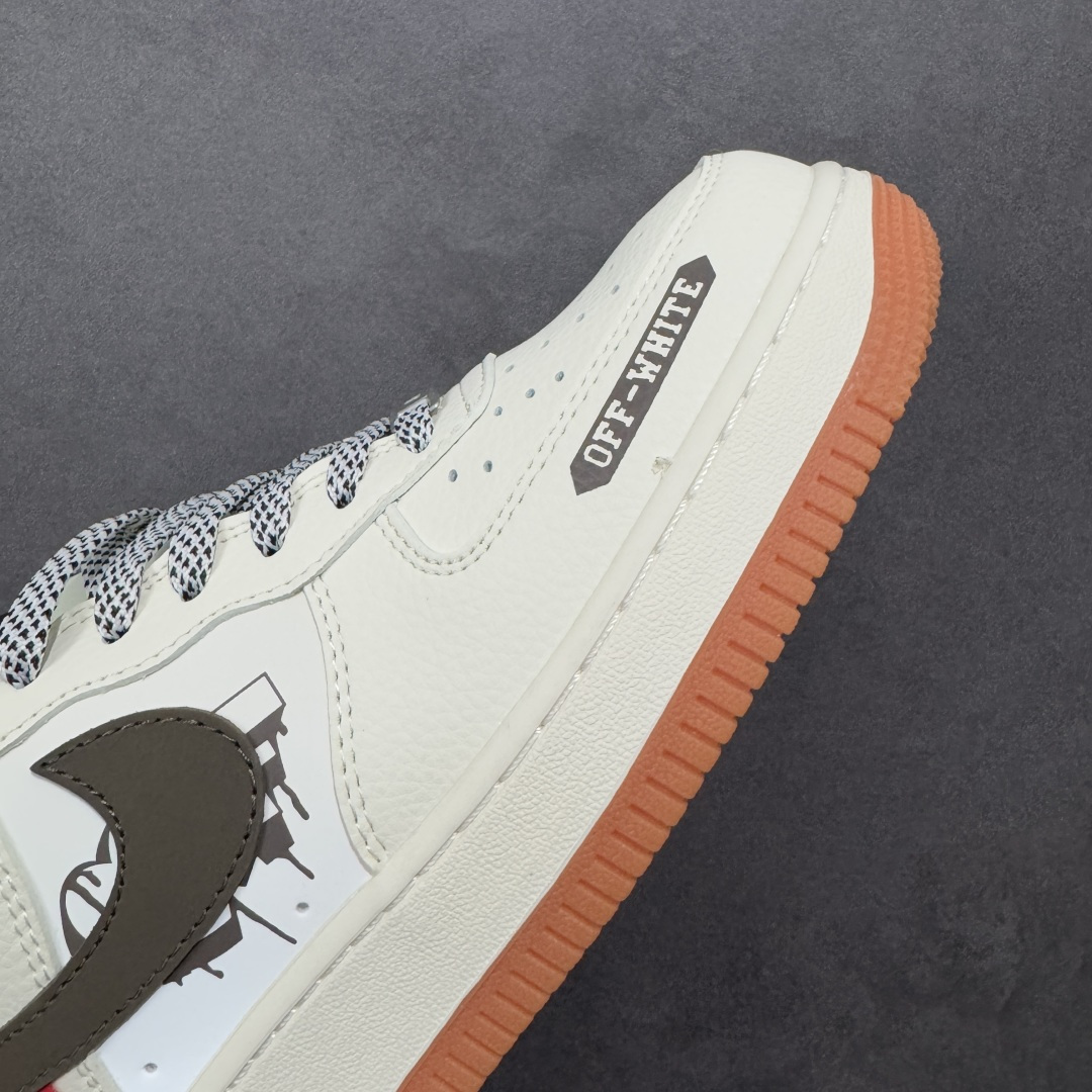图片[5]-【定制版】Nike Air Force 1\’07 Low 联名 爱心米黑生胶 空军一号低帮休闲板鞋  #原楦头原纸板 原装鞋盒 定制五金配件 内置全掌气垫 原厂鞋底 货号：QW5836-027  尺码：36 36.5 37.5 38 38.5 39 40 40.5 41 42 42.5 43 44 44.5 45-选品中心