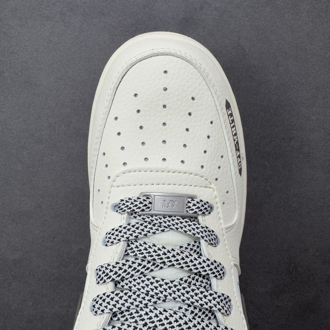图片[8]-【定制版】Nike Air Force 1\’07 Low 联名 爱心米黑生胶 空军一号低帮休闲板鞋  #原楦头原纸板 原装鞋盒 定制五金配件 内置全掌气垫 原厂鞋底 货号：QW5836-027  尺码：36 36.5 37.5 38 38.5 39 40 40.5 41 42 42.5 43 44 44.5 45-选品中心