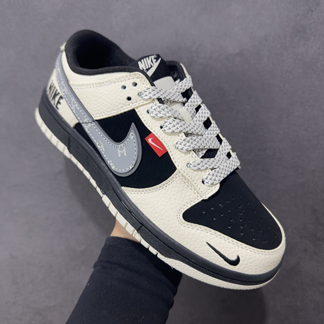 图片[3]-【定制版】Nike SB Dunk Low“ NIKE高达—米黑灰” 周年高端定制 低帮休闲板鞋 定制鞋盒 大厂纯原品质出货 超高清洁度 皮料切割干净无任何毛边 细节完美 货号：DN3168-004 尺码：36 36.5 37.5 38 38.5 39 40 40.5 41 42 42.5 43 44 44.5 45 编码：HXSB330340-选品中心