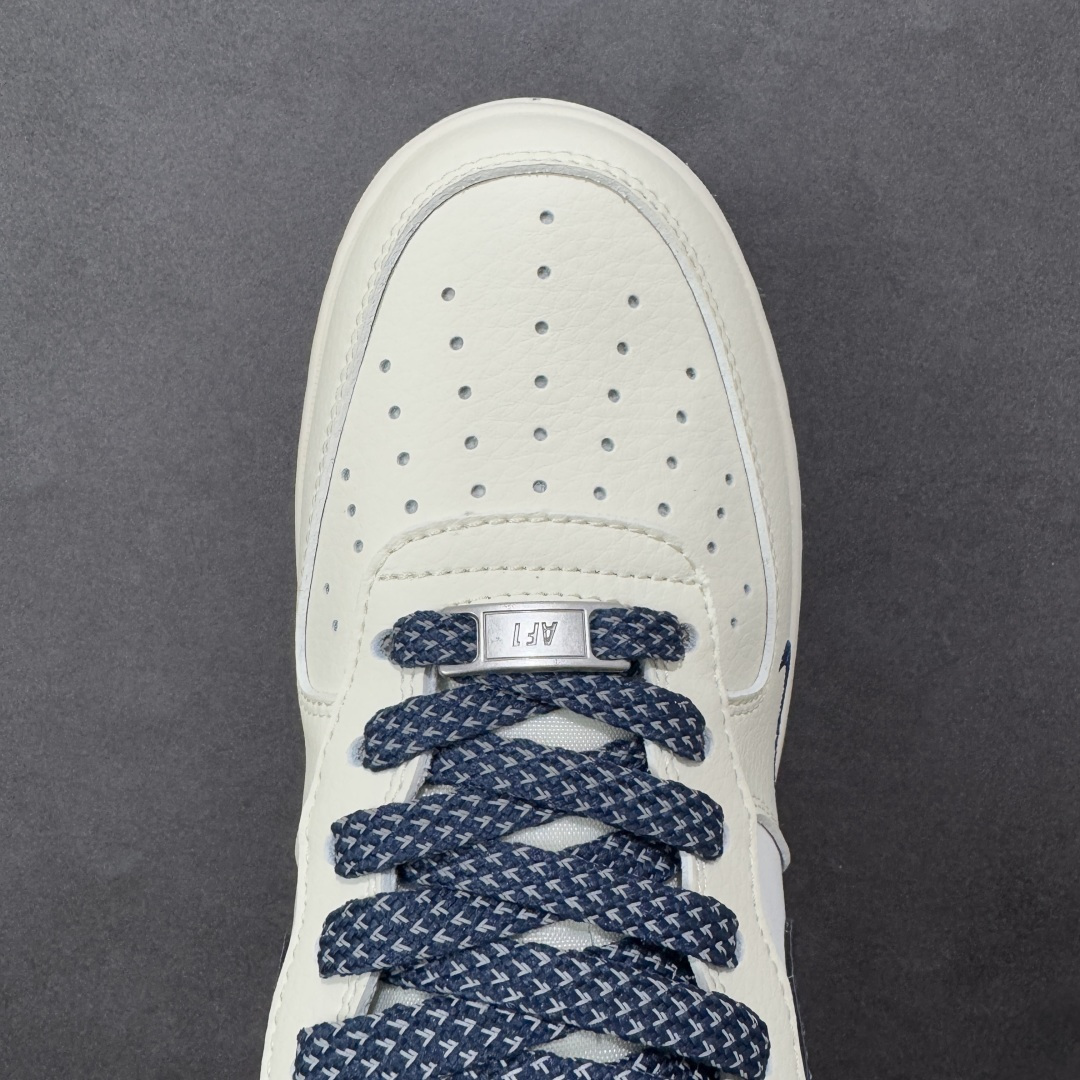 图片[8]-【定制版】Nike Air Force 1\’07 Low 树纹午夜蓝 空军一号低帮休闲板鞋  #原楦头原纸板 原装鞋盒 定制五金配件 内置全掌气垫 原厂鞋底 货号：SM6668-127  尺码：36 36.5 37.5 38 38.5 39 40 40.5 41 42 42.5 43 44 44.5 45-选品中心