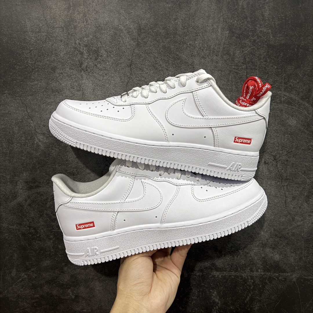 纯原 Supreme x NK Air Force 1 Low '07 空军一号低帮经典板鞋 联名白红 