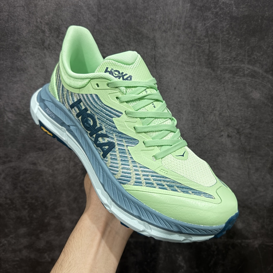 图片[3]-【正确组合底版本】HOKA ONE ONE Mafate Speed 4 飞速玛法特4代系列低帮轻量户外越野休闲运动慢跑鞋 HOKA ONE ONE是来自美国的跑步鞋知名品牌，创立于2009年，始终致力于为所有跑者提供更新、更好的跑步装备。相比常规跑鞋，HOKA ONE ONE特别研发使用性能独特的几何形跑鞋中底，此种鞋底更厚、更高、回弹性也更好，除了卓越的缓冲性能，它还能为各种阶段的跑者带来更具动感、更加稳定的跑步体验。HOKAONE ONE从设计之初就清楚意识到，要保证跑者步幅的均匀一致，双脚自然而然的运动至关重要。尺码：36 36.5 37.5 38 39 40 40.5 41 42 42.5 43 44 45 46-选品中心