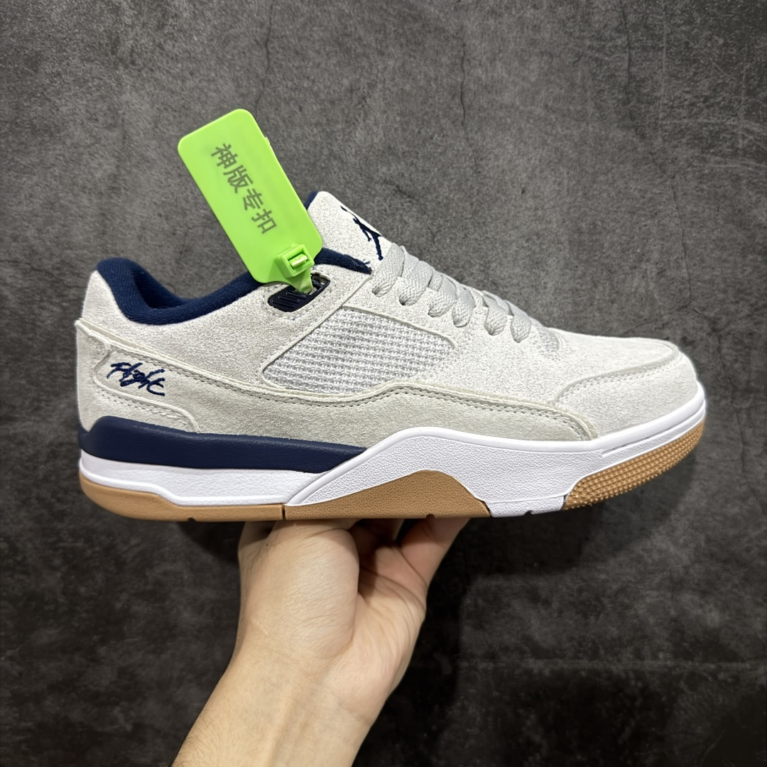 【神版】Air Jordan 4 Retro Flight Court 低帮 AJ4 乔丹4代 aj4 乔4 低邦 乔丹篮球鞋系列 目前此系列市场最优版本 头层带半码 区别市场通货 鞋款整体以黑色翻毛皮打造，搭配侧身黑色麂皮框架，鞋舌及后跟Jumpman Logo分别采用黑色、灰色刺绣点缀，后跟侧身Flighth字样也辅以灰色刺绣呈现，秉承轻量化的速度型篮球鞋设计思想完成设计，降低重量的同时提升舒适度，中底延续前作使用了分离式后掌可视化Air Soleb气垫。鞋带孔和后跟鞋提以籃网为造型灵感，将篮球运动巧妙融入到鞋款的设计之中，使鞋身整体富有流动性、节奏感和优雅气质。 货号：HF3255-004 尺码：36 36.5 37.5 38 38.5 39 40 40.5 41 42 42.5 43 44 44.5 45-选品中心