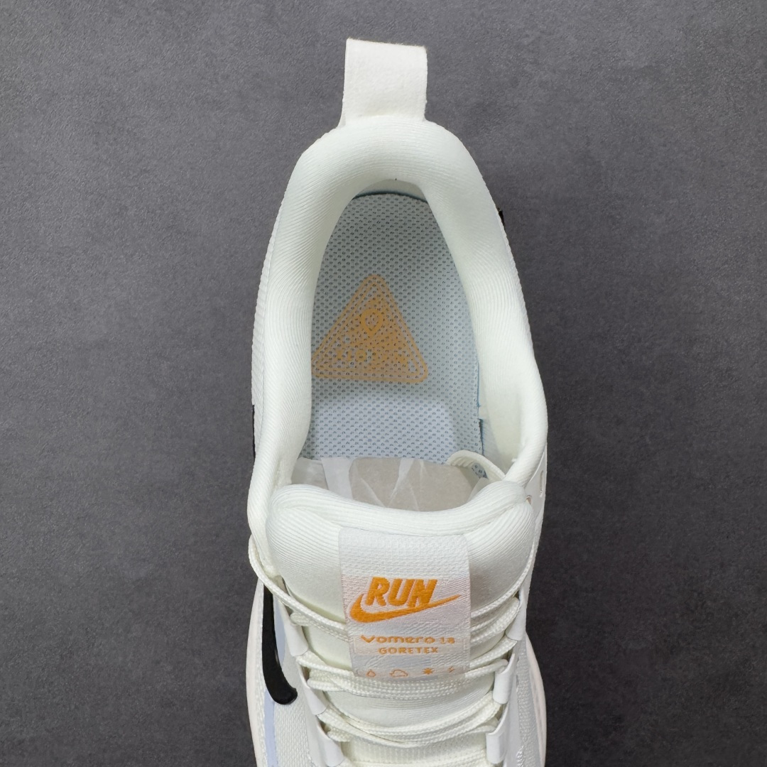图片[7]-【纯原组合底】Nike VOMERO 18 GTX 耐克 舒适减震防滑 低帮跑步鞋 正确组合大底 正确真正gtx防水鞋面 全掌ReactX泡绵中底 前掌和后跟还配备了Air Zoom气垫单元 据说跑起来更快更舒适哦 这次最大的升级点 首次引入了ReactX泡绵 货号：HQ7001-001 尺码：35.5 36 36.5 37.5 38 38.5 39 40 40.5 41 42 42.5 43 44 45-选品中心