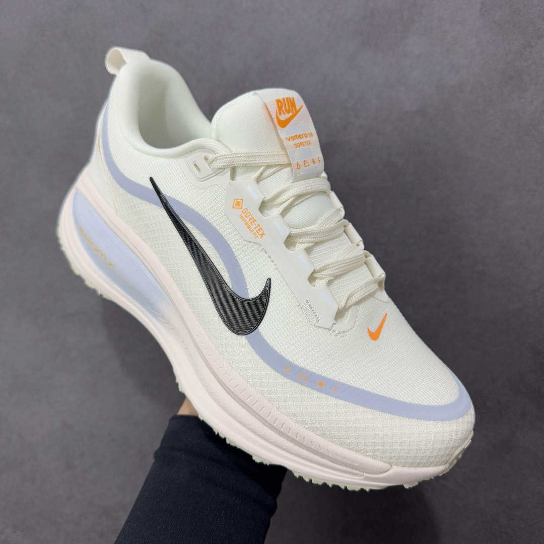 图片[3]-【纯原组合底】Nike VOMERO 18 GTX 耐克 舒适减震防滑 低帮跑步鞋 正确组合大底 正确真正gtx防水鞋面 全掌ReactX泡绵中底 前掌和后跟还配备了Air Zoom气垫单元 据说跑起来更快更舒适哦 这次最大的升级点 首次引入了ReactX泡绵 货号：HQ7001-001 尺码：35.5 36 36.5 37.5 38 38.5 39 40 40.5 41 42 42.5 43 44 45-选品中心