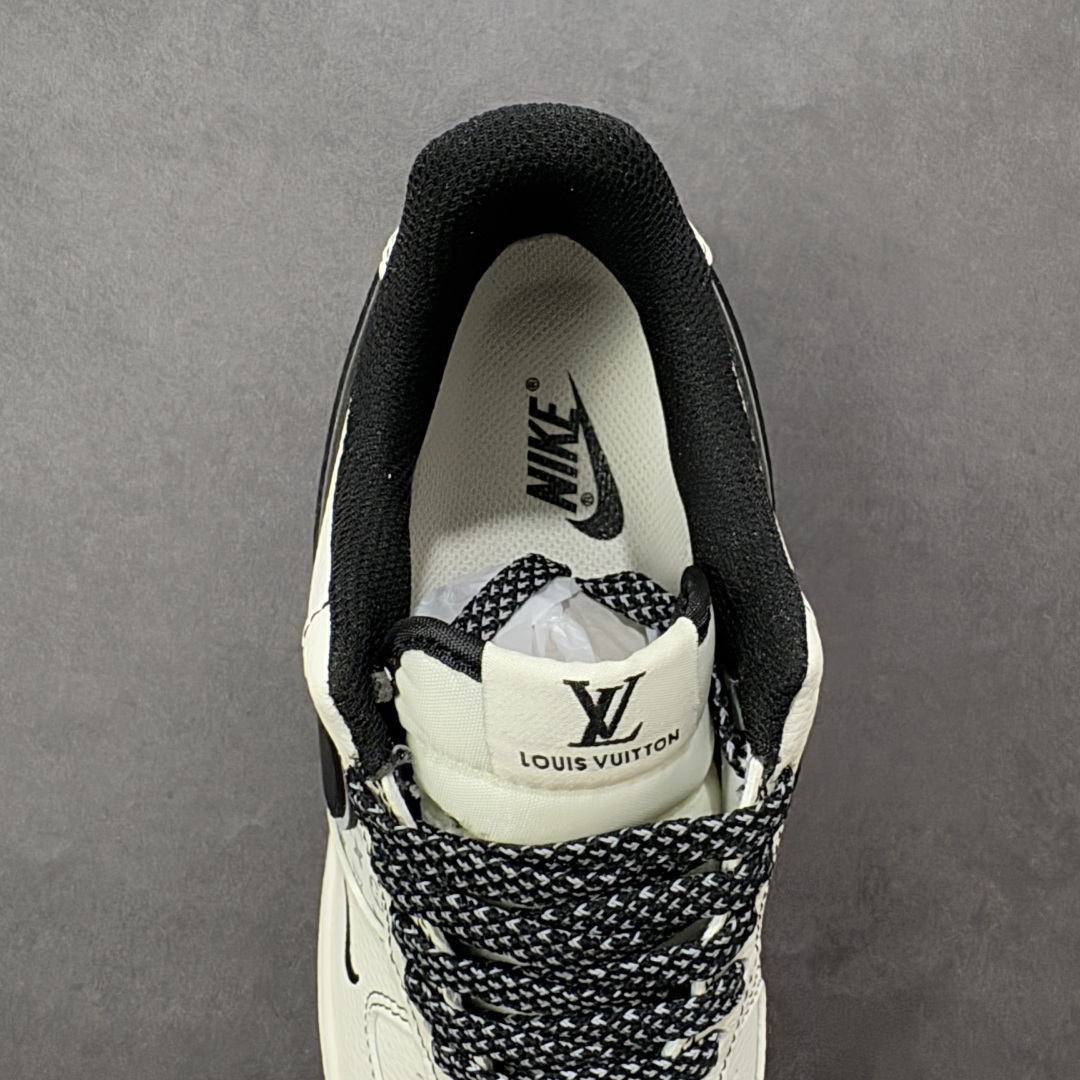 图片[7]-【定制版】Nike Air Force 1\’07 Low LV联名 印花米黑勾 空军一号 低帮休闲板鞋  #原楦头原纸板 原装鞋盒 定制五金配件 内置全掌气垫 原厂鞋底 货号：HH7518-080  尺码：36 36.5 37.5 38 38.5 39 40 40.5 41 42 42.5 43 44 44.5 45-选品中心