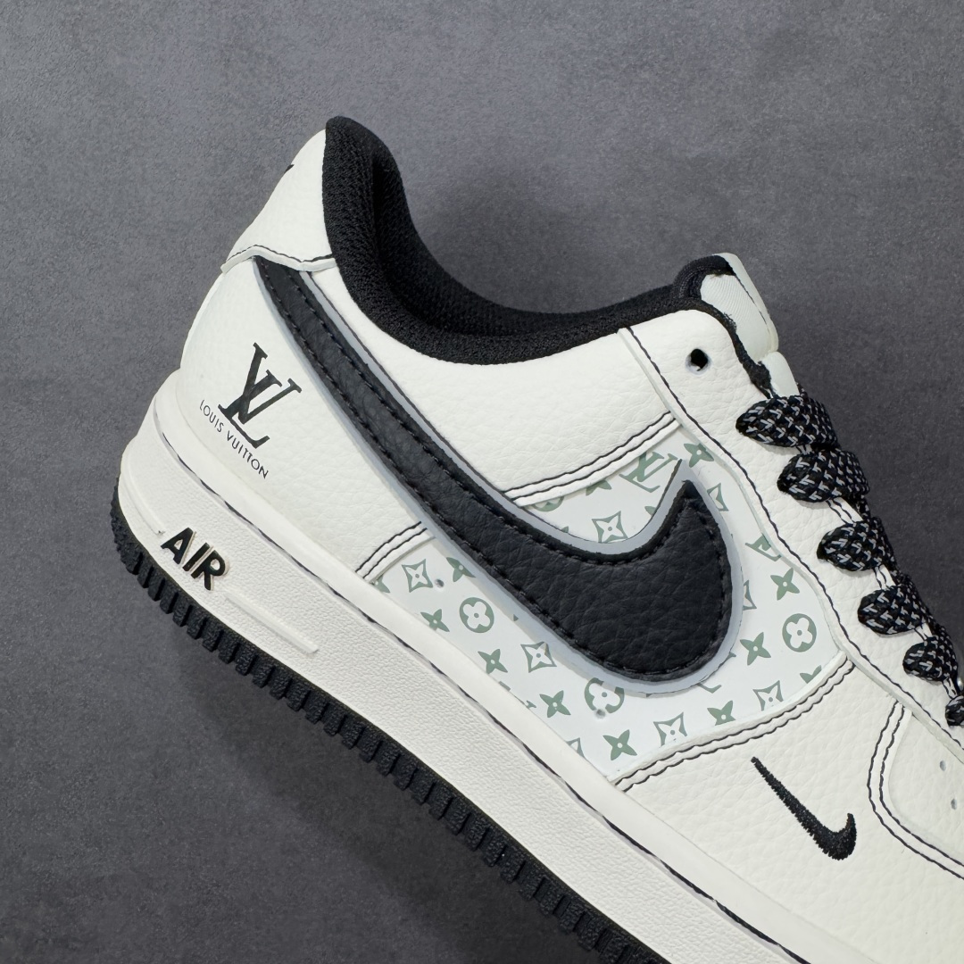 图片[6]-【定制版】Nike Air Force 1\’07 Low LV联名 印花米黑勾 空军一号 低帮休闲板鞋  #原楦头原纸板 原装鞋盒 定制五金配件 内置全掌气垫 原厂鞋底 货号：HH7518-080  尺码：36 36.5 37.5 38 38.5 39 40 40.5 41 42 42.5 43 44 44.5 45-选品中心