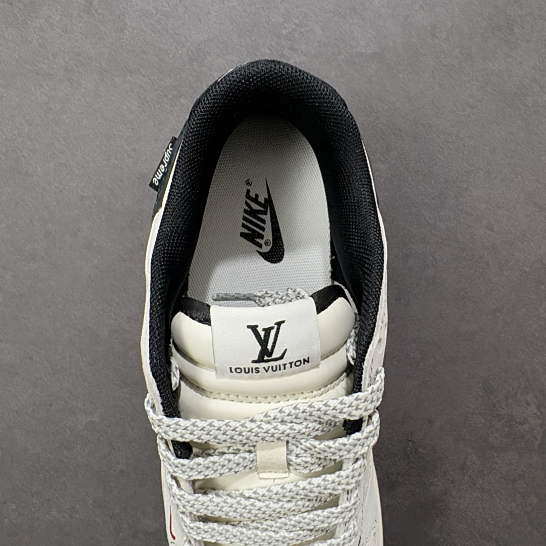 图片[7]-【定制版】Nike SB Dunk Low LV联名 灰猪八红黑小勾 周年高端定制 低帮休闲板鞋  #定制鞋盒 大厂纯原品质出货 超高清洁度 皮料切割干净无任何毛边 细节完美 货号：CX5050-Y11  尺码：36 36.5 37.5 38 38.5 39 40 40.5 41 42 42.5 43 44 44.5 45-选品中心