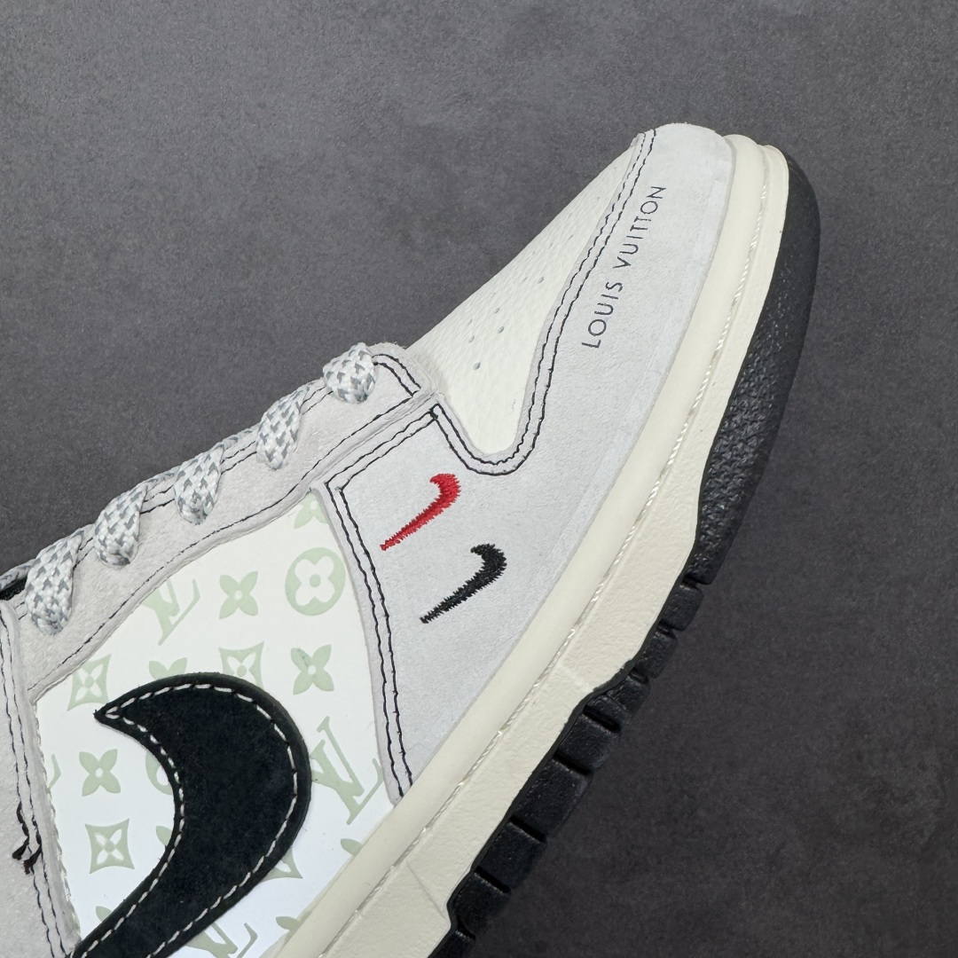 图片[5]-【定制版】Nike SB Dunk Low LV联名 灰猪八红黑小勾 周年高端定制 低帮休闲板鞋  #定制鞋盒 大厂纯原品质出货 超高清洁度 皮料切割干净无任何毛边 细节完美 货号：CX5050-Y11  尺码：36 36.5 37.5 38 38.5 39 40 40.5 41 42 42.5 43 44 44.5 45-选品中心