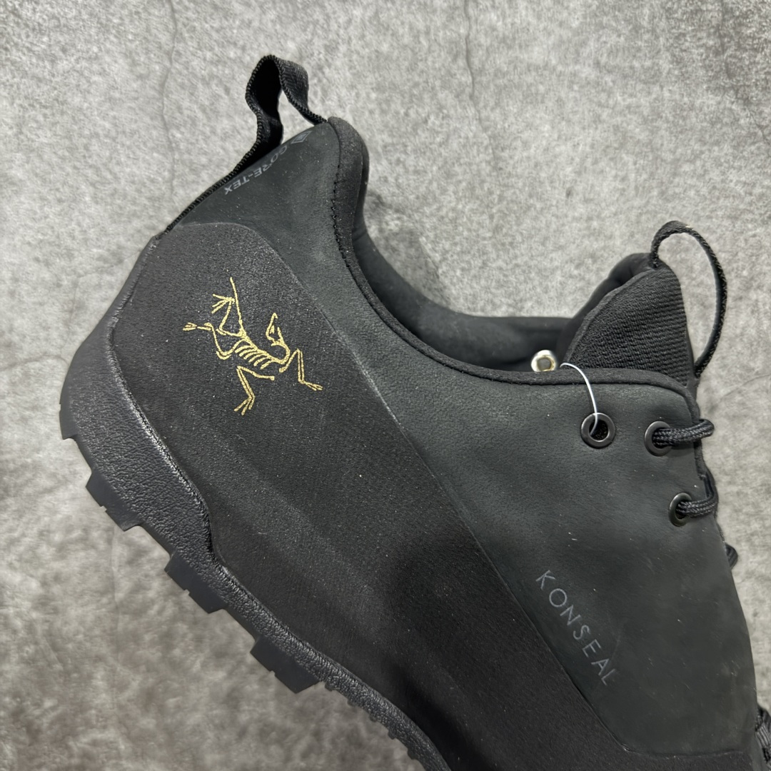 【纯原】Arcteryx始祖鸟 Konseal Shoe 舒适 防滑耐磨透气支撑抓地 登山鞋 黑色金标全