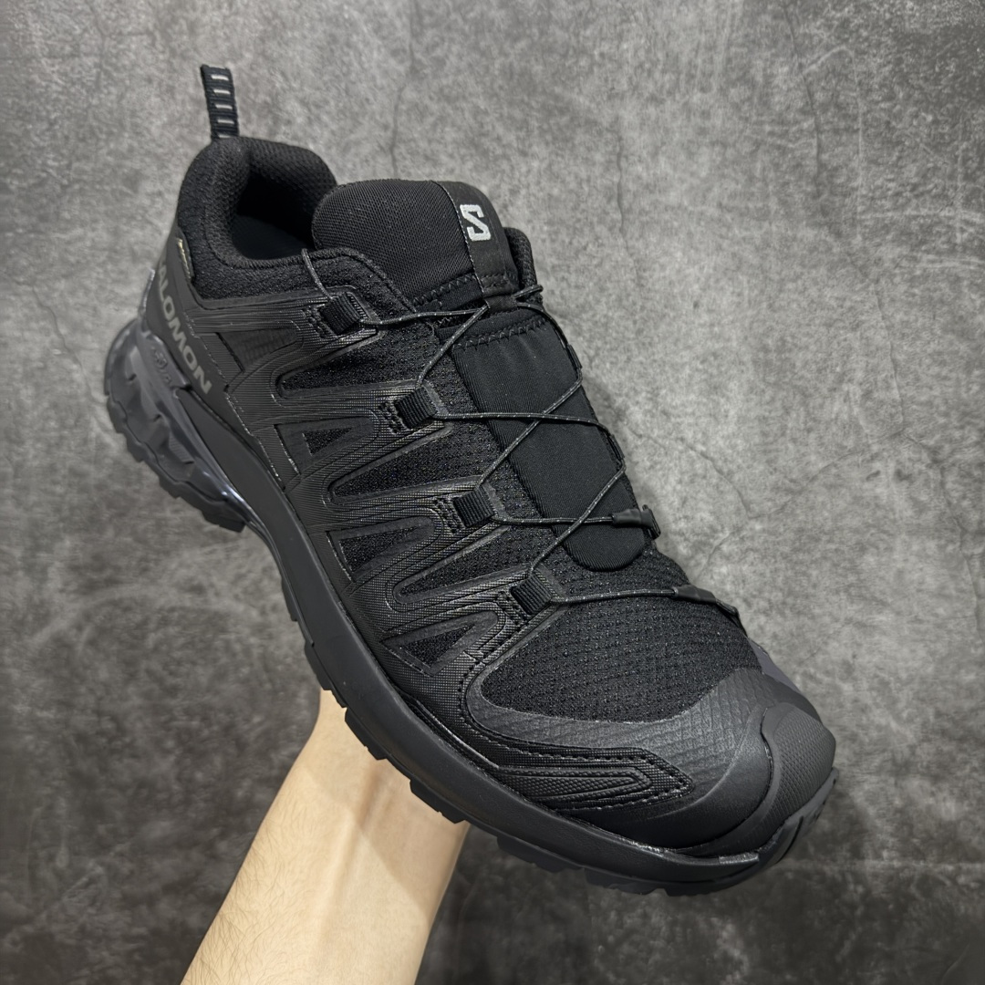 【纯原】SALOMON萨洛蒙 XA Pro 3D V9 GTX 圆头 支撑抓地 低帮 户外功能鞋 黑色 