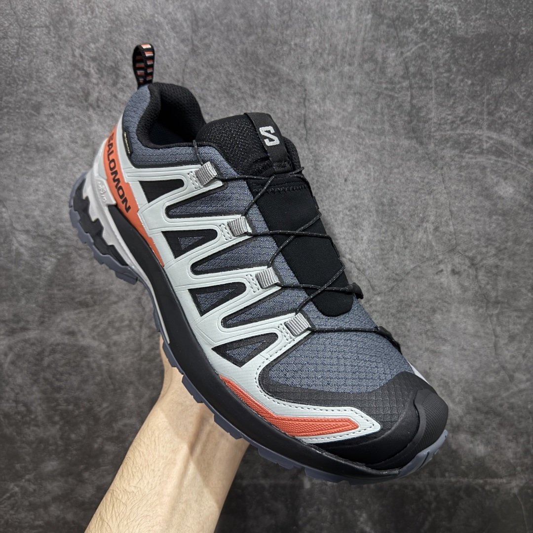【纯原】SALOMON萨洛蒙 XA Pro 3D V9 GTX 圆头 支撑抓地 低帮 户外功能鞋 湍流蓝