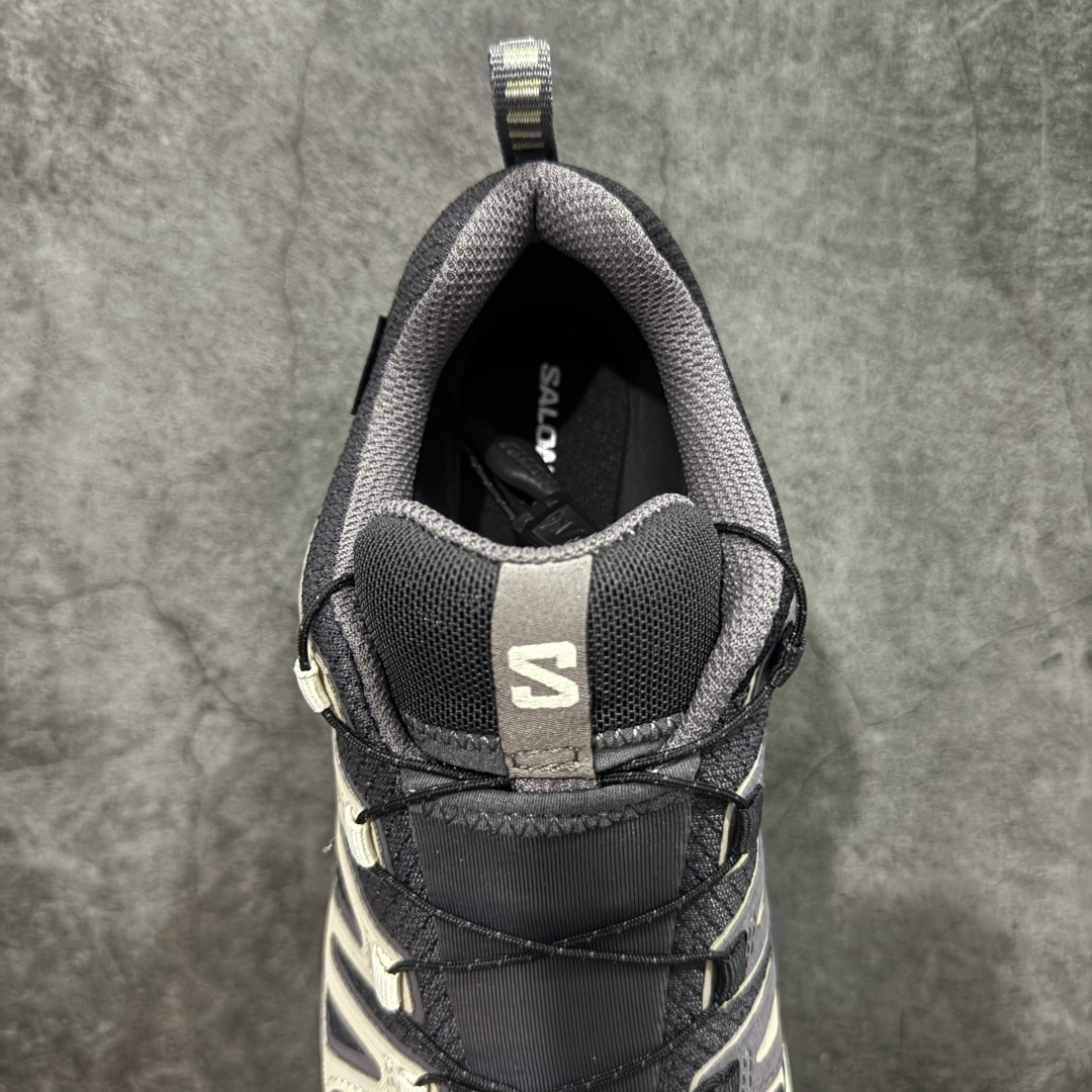 【纯原】SALOMON萨洛蒙 XA Pro 3D V9 GTX 圆头 支撑抓地 低帮 户外功能鞋 深灰黑