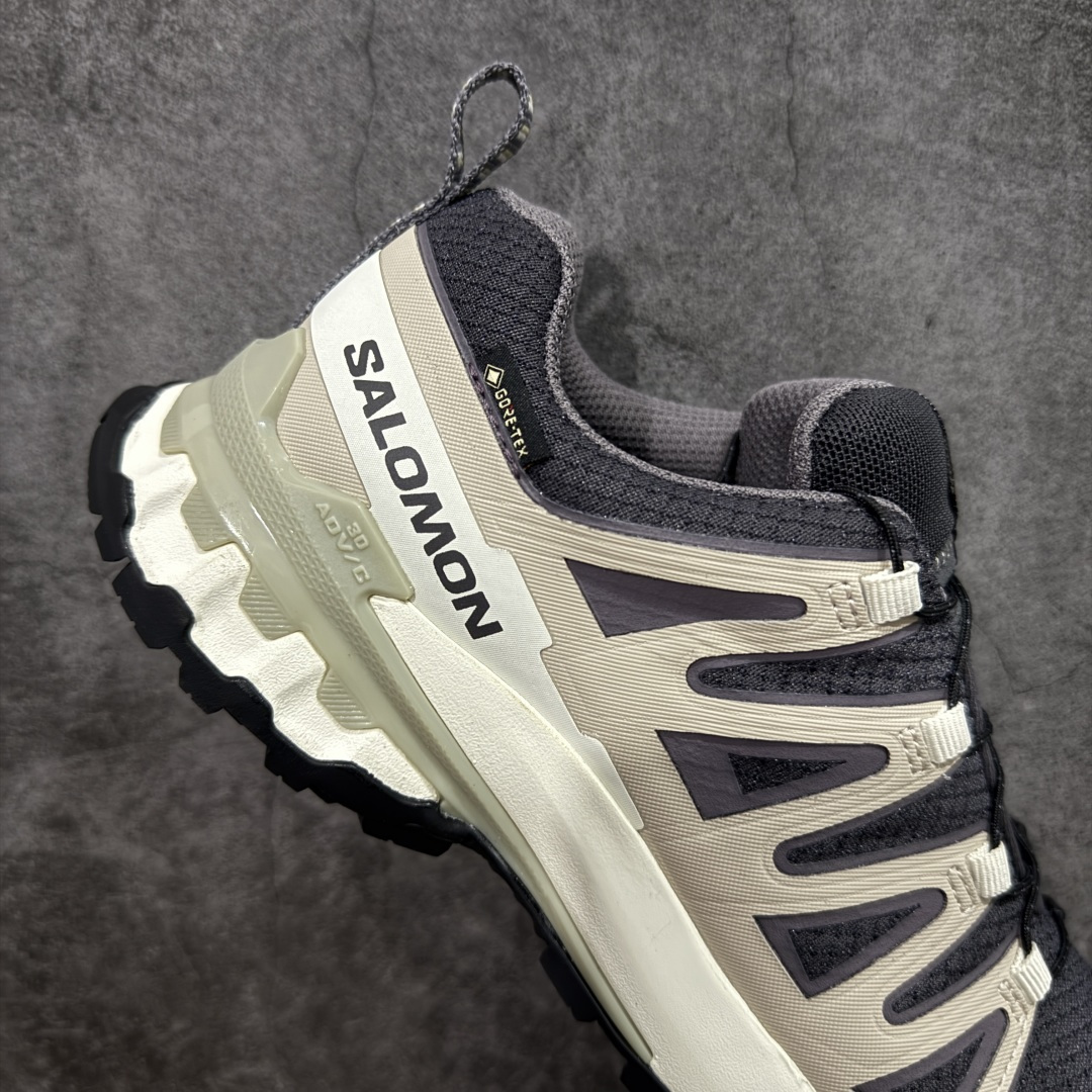 【纯原】SALOMON萨洛蒙 XA Pro 3D V9 GTX 圆头 支撑抓地 低帮 户外功能鞋 深灰黑