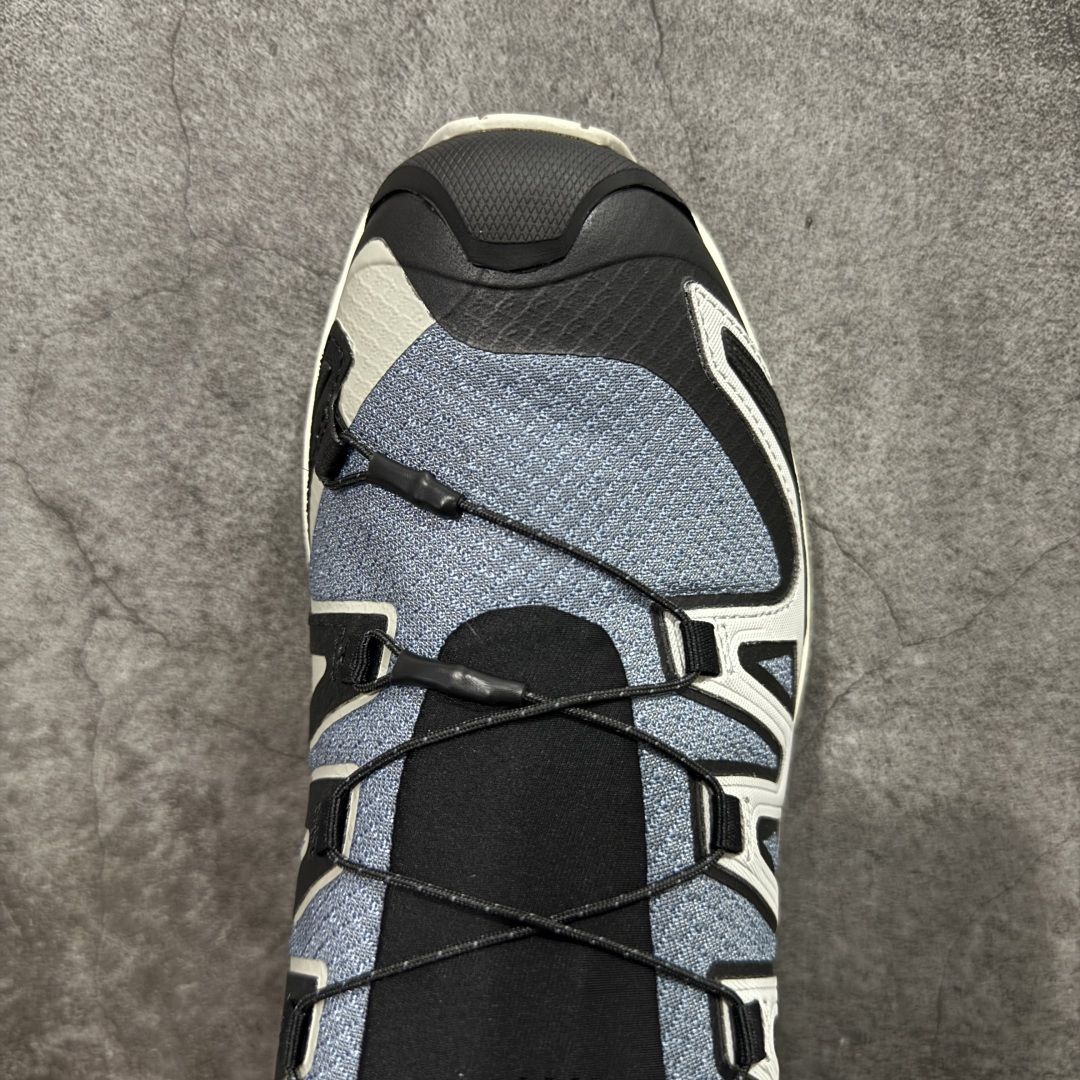 【纯原】SALOMON萨洛蒙 XA Pro 3D V9 GTX 圆头 支撑抓地 低帮 户外功能鞋 蓝灰色