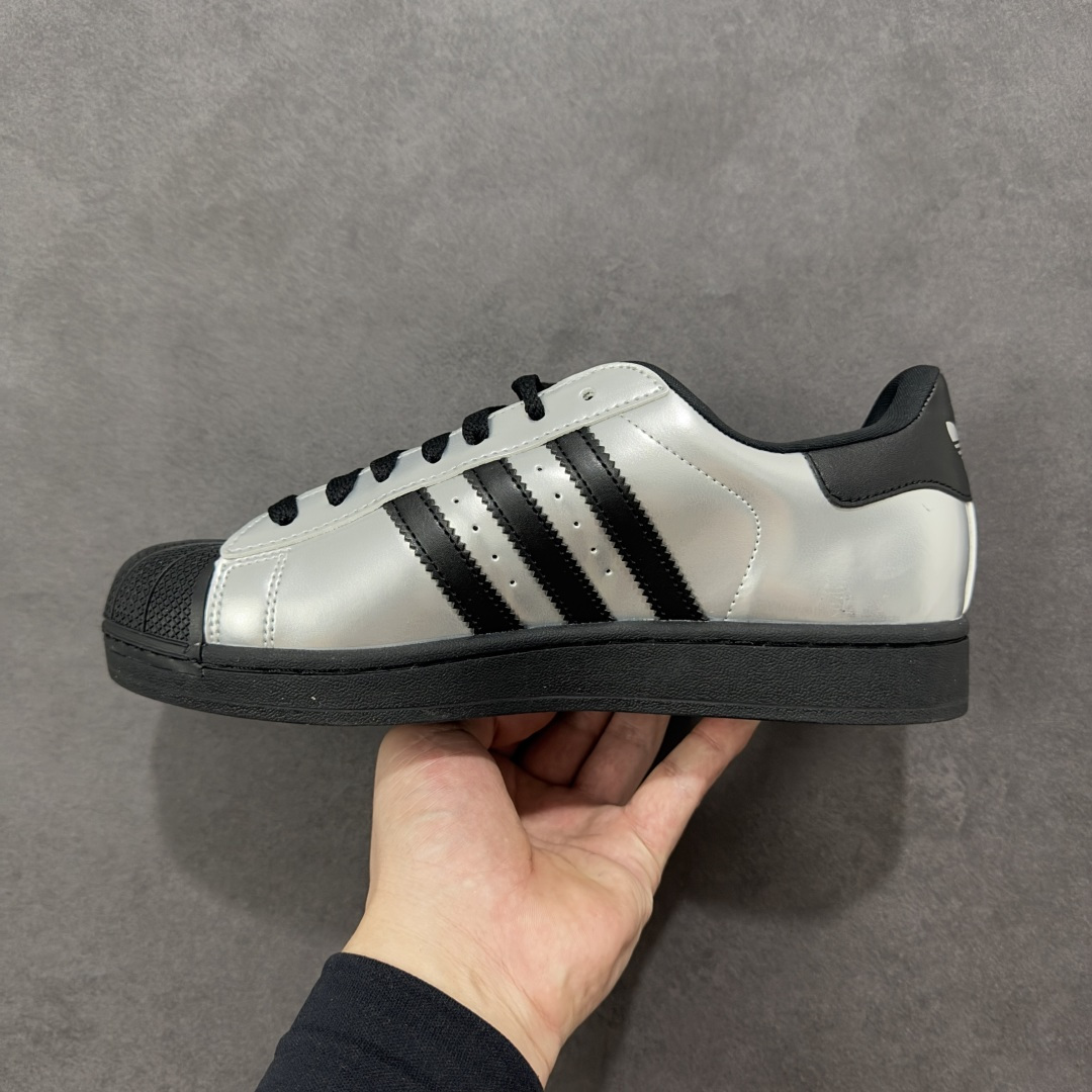 图片[2]-【GX版本】Adidas Originals Superstar II全新配色 贝壳头休闲板鞋 独家控货 平台正单 全鞋百分百原材料 全鞋电脑针车 Logo针车间距针数原版一致 皮料切割冲裁零瑕疵 原鞋一致含胶量大底 原盒中文内外标 大几率过验 不对比市面只对比原鞋 只服务最高端市场 货号：KI9988 尺码：36-45-选品中心