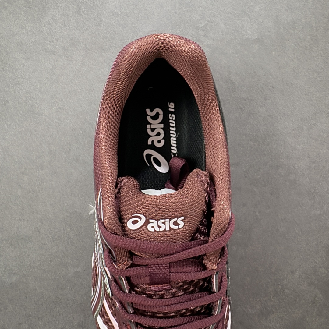 图片[7]-【公司级】Asics Gel-Cumulus 16 亚瑟士复古时尚缓震运动跑步鞋 鞋面采用无缝线工程网眼设计，全面升级的FF BLAST™ PLUS泡棉，更轻、更弹、更耐久。相比前代更轻盈鞋底采用了轻质发泡材料,并在后跟和前掌处采用了亚瑟士核心科技GEL缓震胶,赋予鞋款强大的缓冲性能,提供了更柔软舒适的穿着体验。AHAR® PLUS超耐磨橡胶大底，延长跑鞋使用寿命。 货号：1203A733-600 尺码：36 37 37.5 38 39 39.5 40 40.5 41.5 42 42.5 43.5 44 45 编码：AMB260270-选品中心