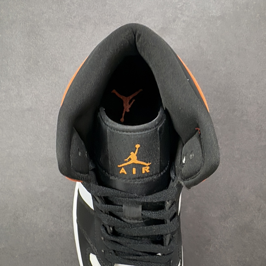 图片[7]-【头层H版】Air Jordan 1 mid AJ1中帮系列 黑白橙扣碎 554724-058 性价比天花板 头层好品质 一个月开胶免费换新 从报货开始算起 大底战损版除外！ 售后保障 闭眼冲就完事 尺码：36-46-选品中心