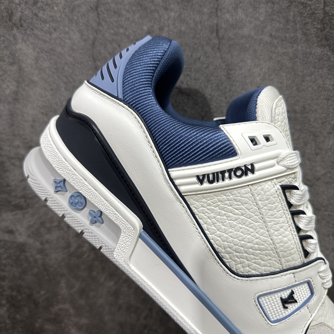 图片[7]-【莞产YS版本】Louis Vuitton Trainer lv时装走秀运动鞋 完美鞋型超高的清洁度 零毛边线头瑕疵 全套原楦原纸版原鞋开模 全网最具灵魂的版型 正确原装黄色鞋盒 正确中底印花 鞋面印花3D高频深度立体 全鞋电脑针车 紧密相连 针距密度一致 环保乳胶注塑鞋垫 厚度脚感还原原版 皮面裁剪部位 统一油边封口工艺 原装橡胶大底含胶量大底组合零偏差 专柜全套包装 防尘袋 说明书 质保卡 男女鞋 尺码： 38 39 40 41 42 43 44 45-选品中心