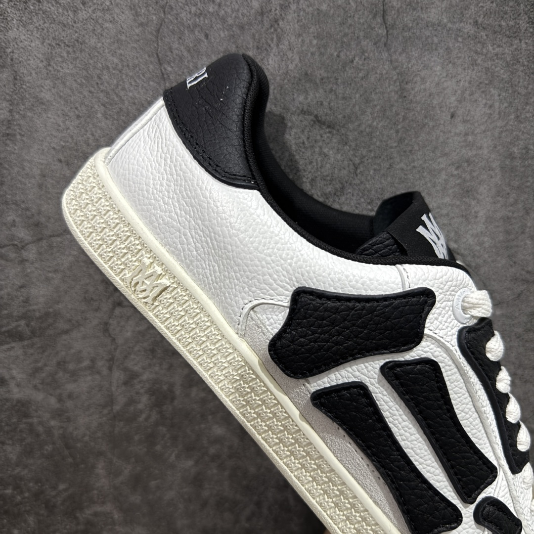 纯原莞产Amiri 2025 sunset skate情侣款星星鞋骨头德训鞋微面包形体，多层真皮制作的骨